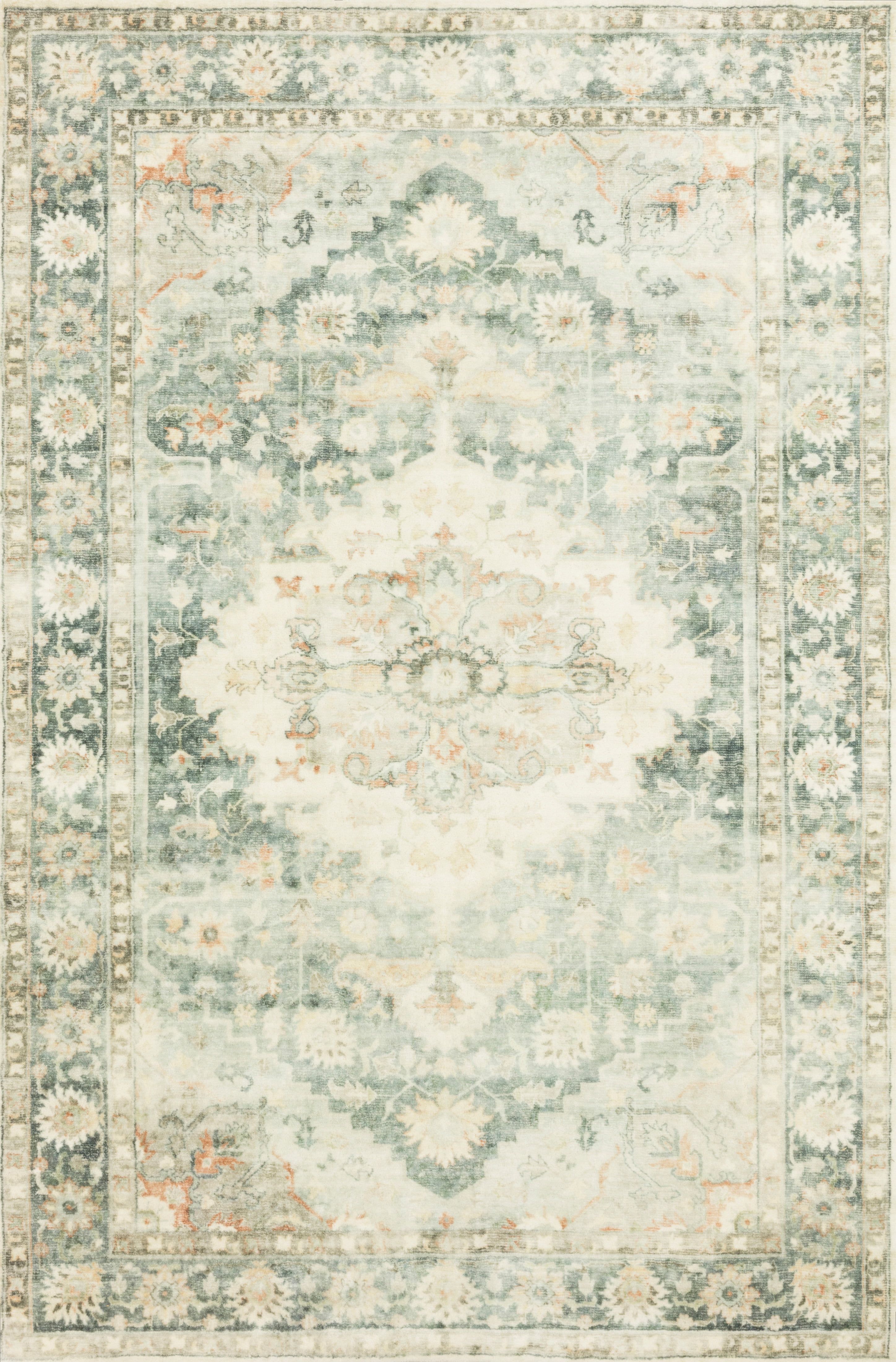 Ivory Elegance 60"x90" Synthetic Traditional Area Rug