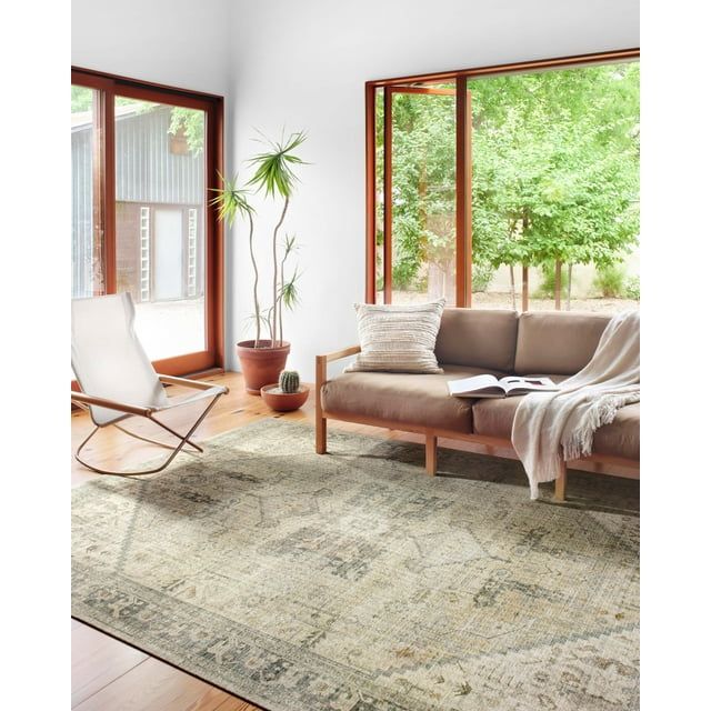 Gray Oriental Synthetic Runner Rug 2'-6" x 7'-6"