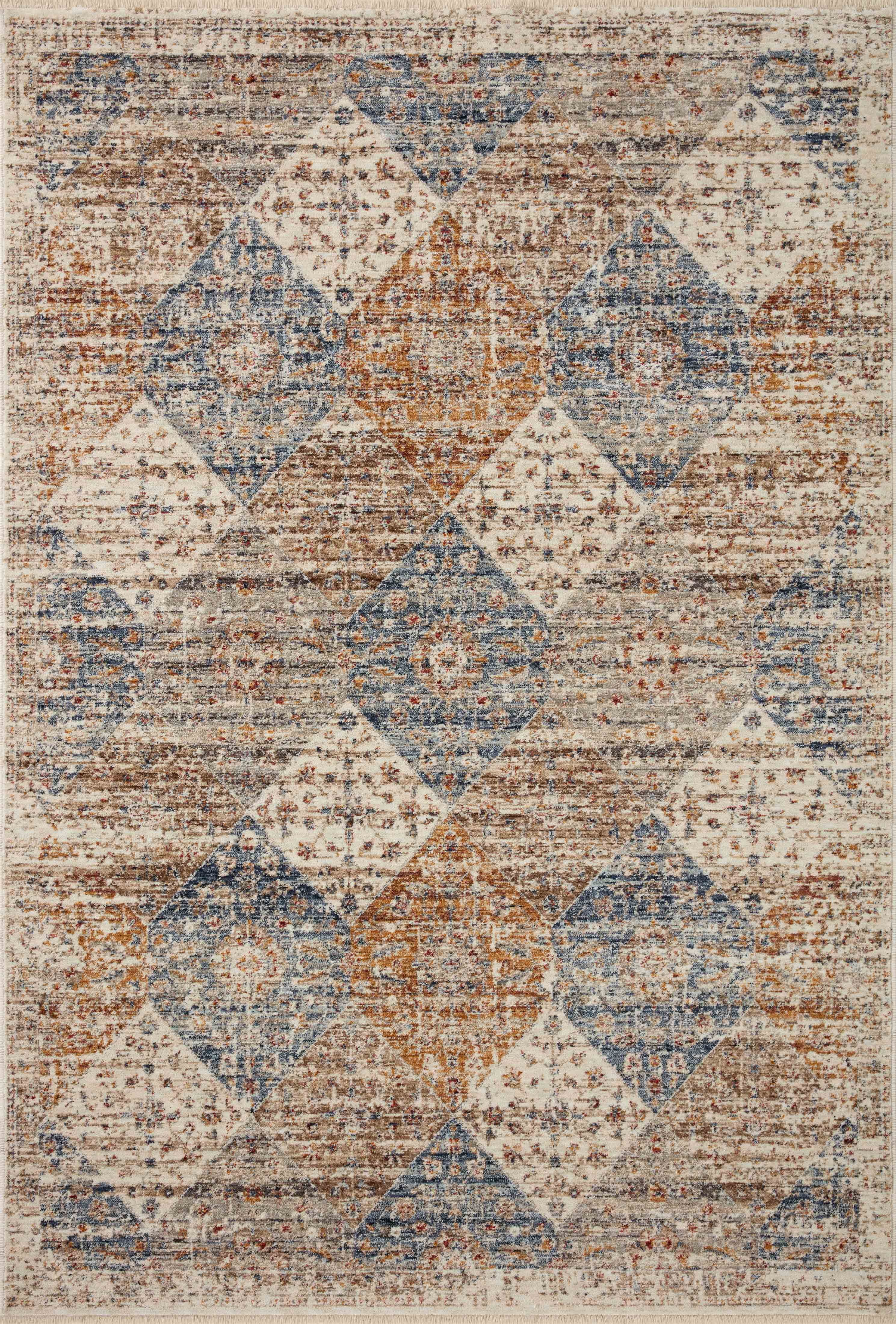 Sorrento Ivory and Multicolor 11'-6" x 15'-7" Synthetic Area Rug