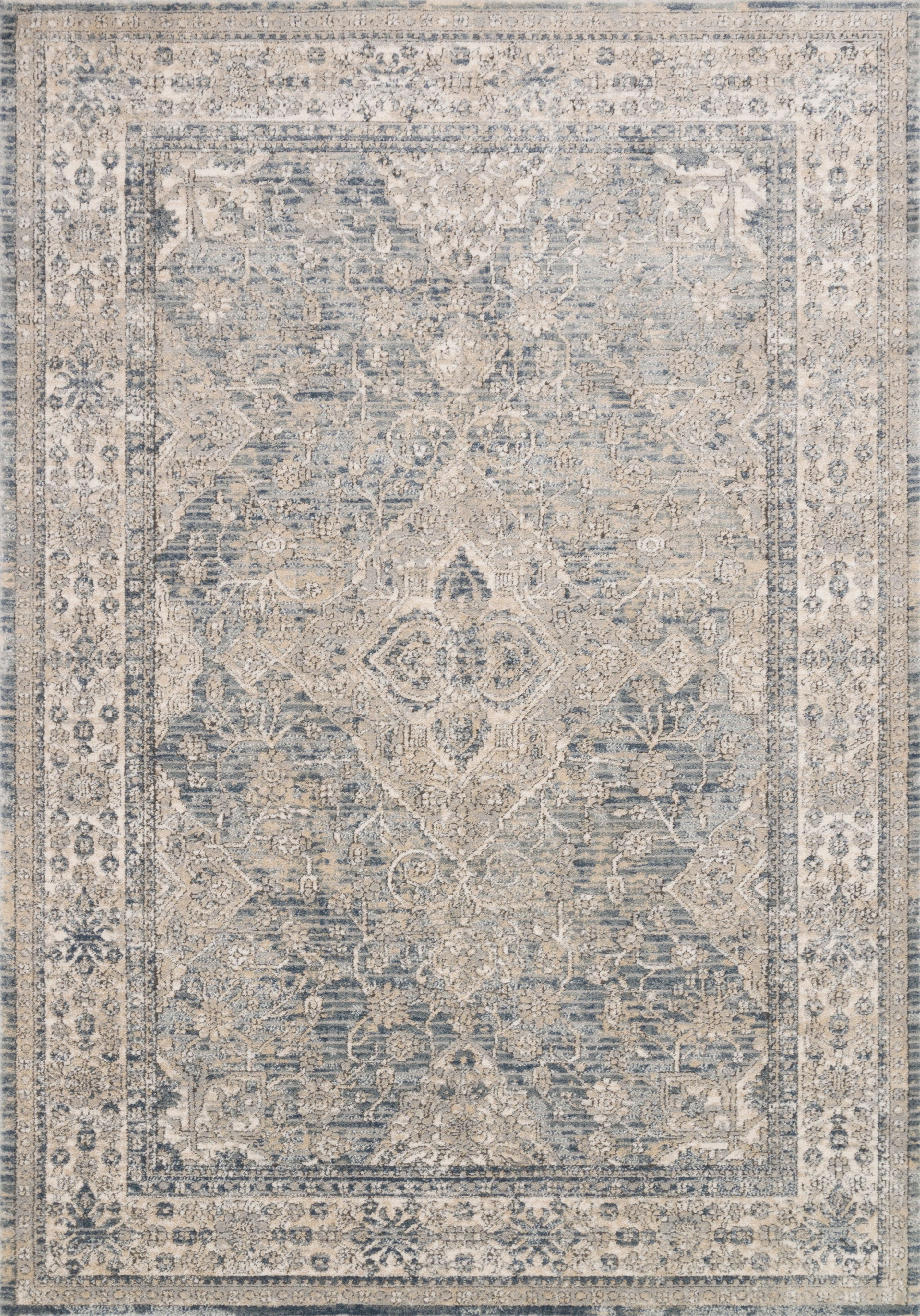 Elysian Blue 32" x 90" Handmade Synthetic Area Rug