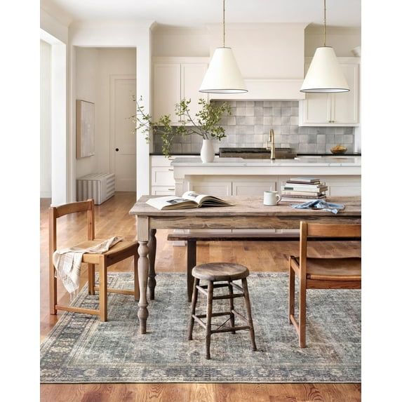 Wynter Gray and Charcoal Synthetic Rectangular Area Rug