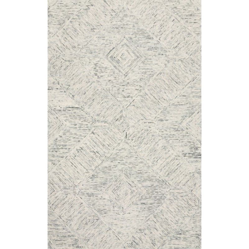 Hand-tufted Artisan Blue Wool 18" Square Area Rug