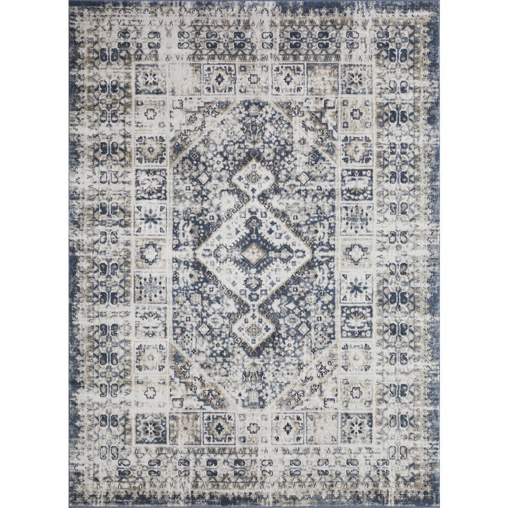 Kehleigh Avelanz 6' x 9' Blue Synthetic Oriental Rug