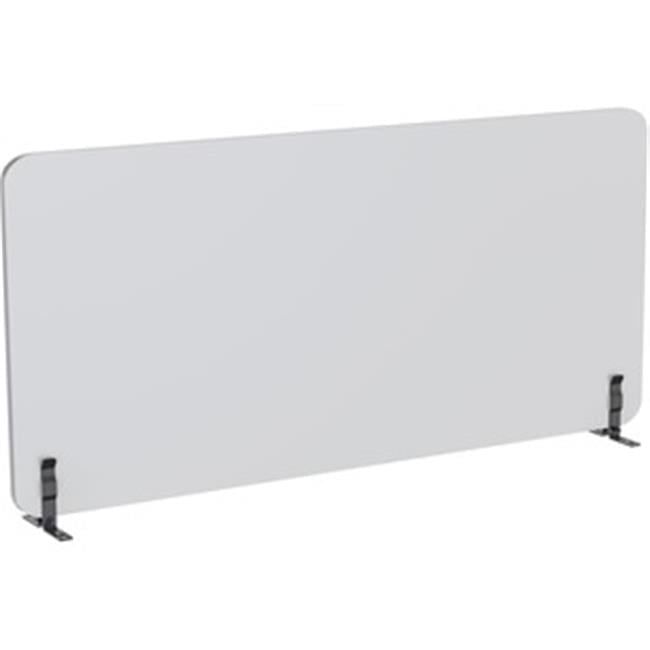 Light Gray 60-Inch Acoustic Desktop Privacy Panel