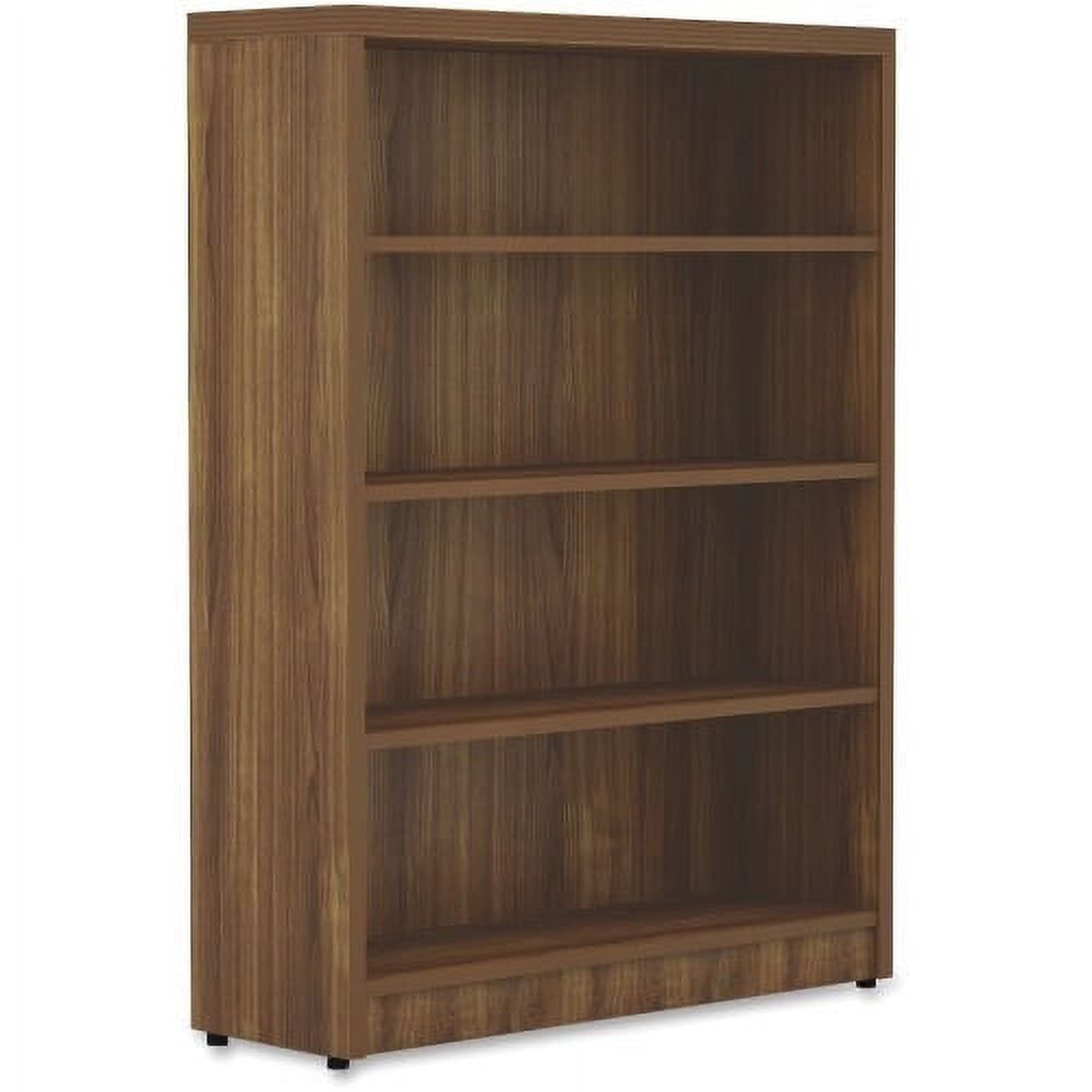 Chateau Series Contemporary Walnut Laminate Bookshelf, 48.5"H