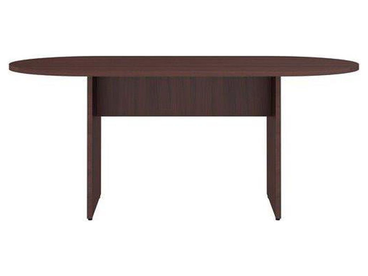 Espresso Wood Laminate Oval Conference Table