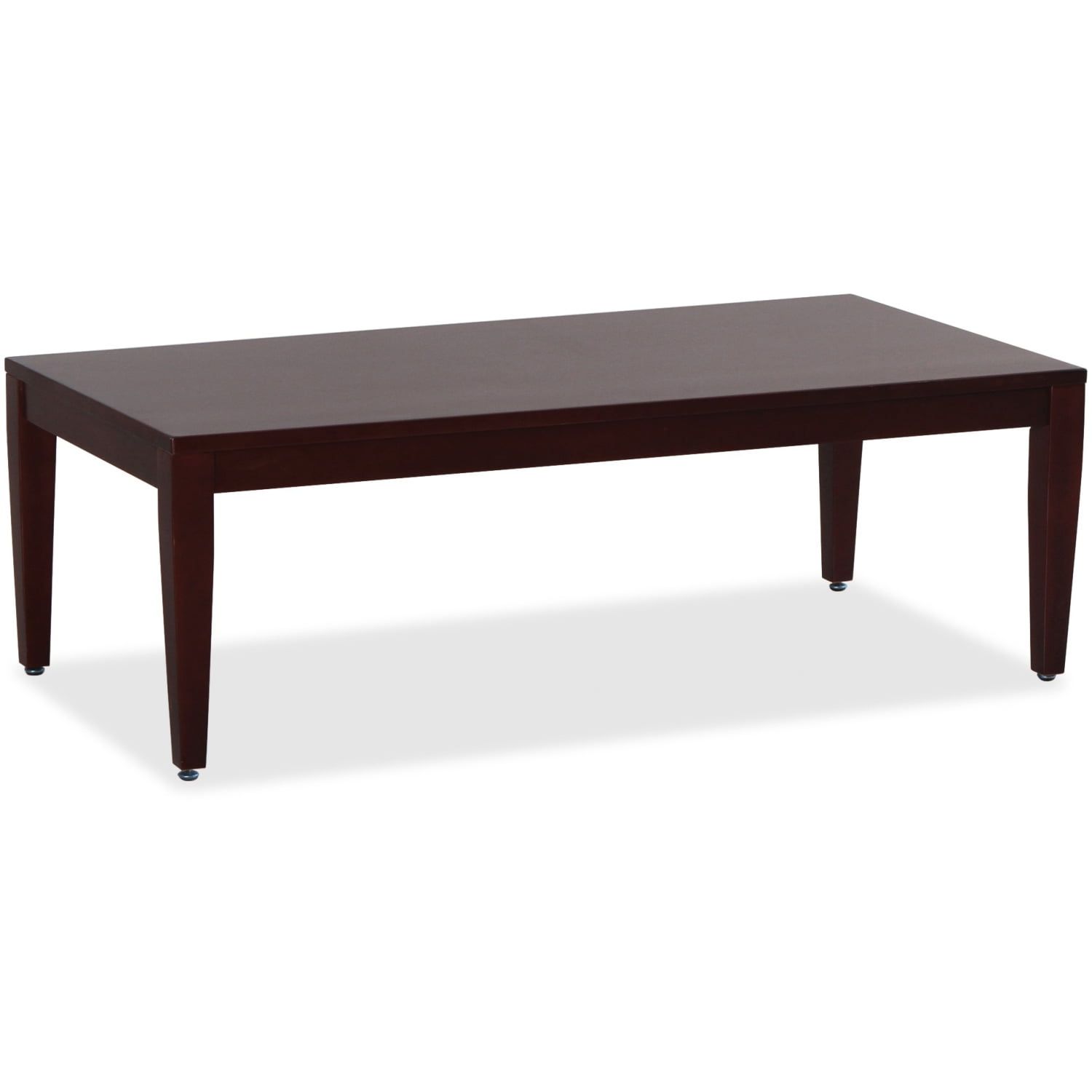 Elegant Birch Wood Coffee Table in Mahogany Finish