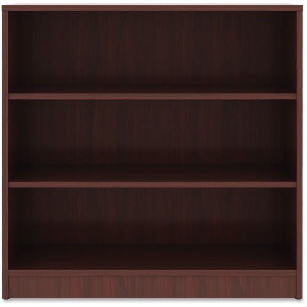 Contemporary Mahogany Laminate Adjustable Bookcase 36"x36"