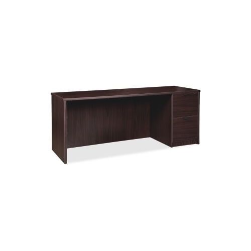 Espresso 66" Particleboard Credenza with Drawer and Filing Cabinet