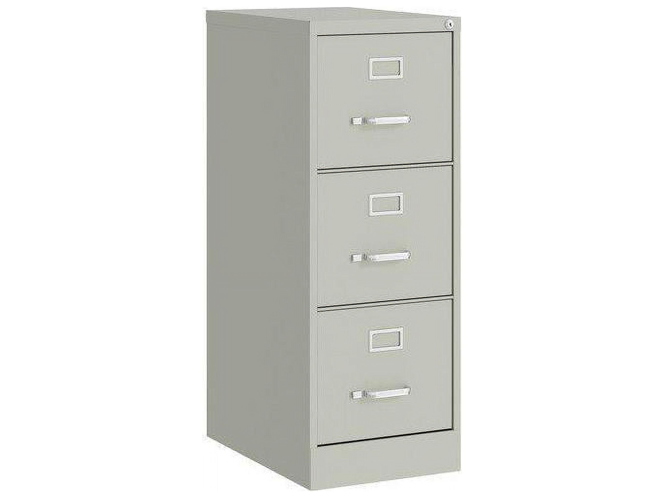 Gray 4-Drawer Lockable Vertical Steel File Cabinet