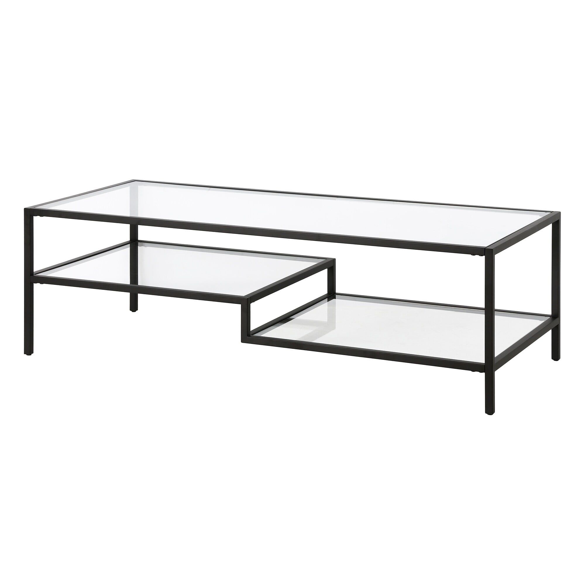 Lovett 54" Blackened Bronze Rectangular Metal Coffee Table