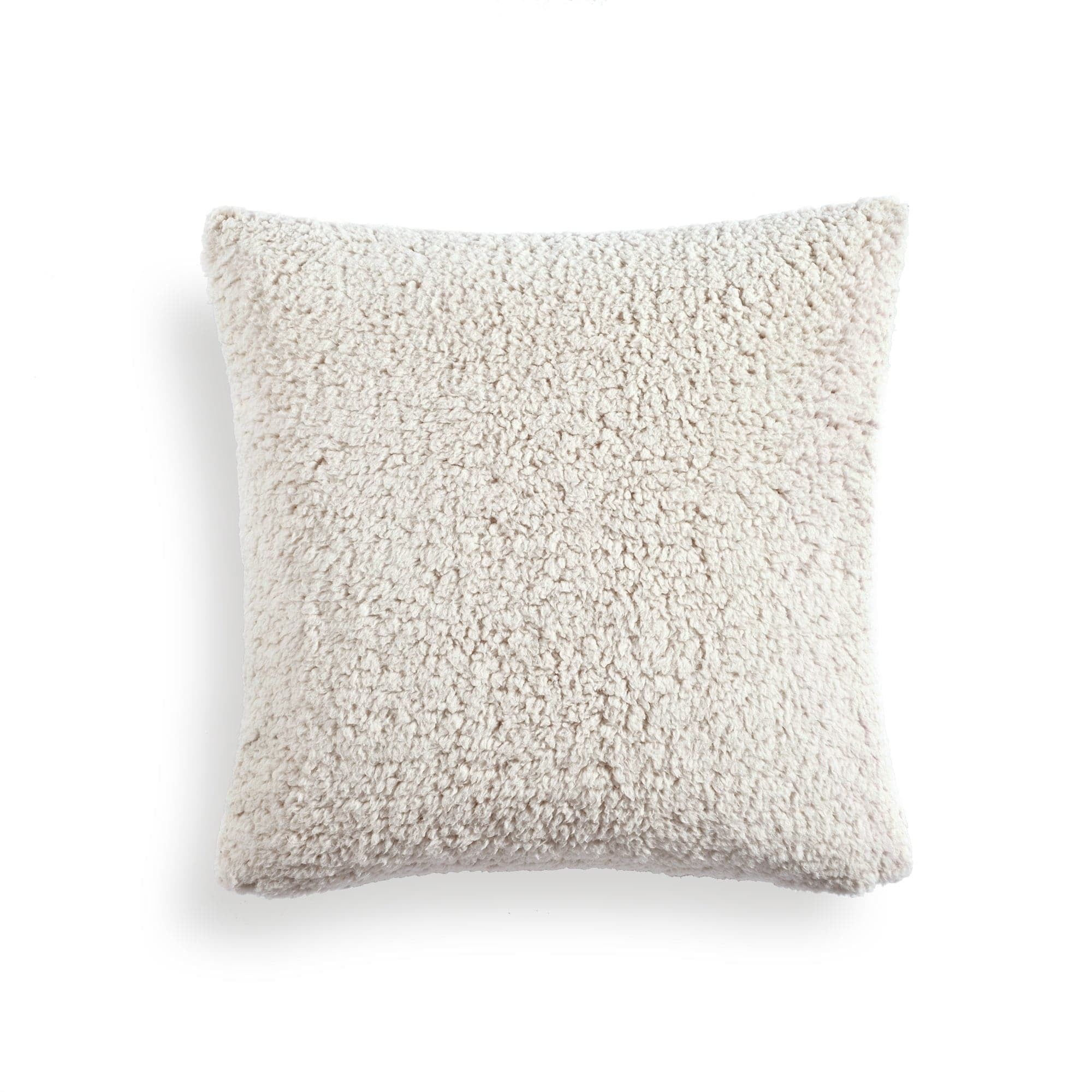 Neutral Sherpa Reversible 20" x 20" Decorative Pillow Cover