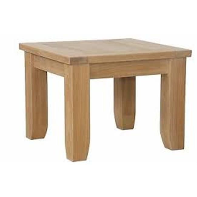 Luxe 22'' Natural Teak Outdoor Side Table