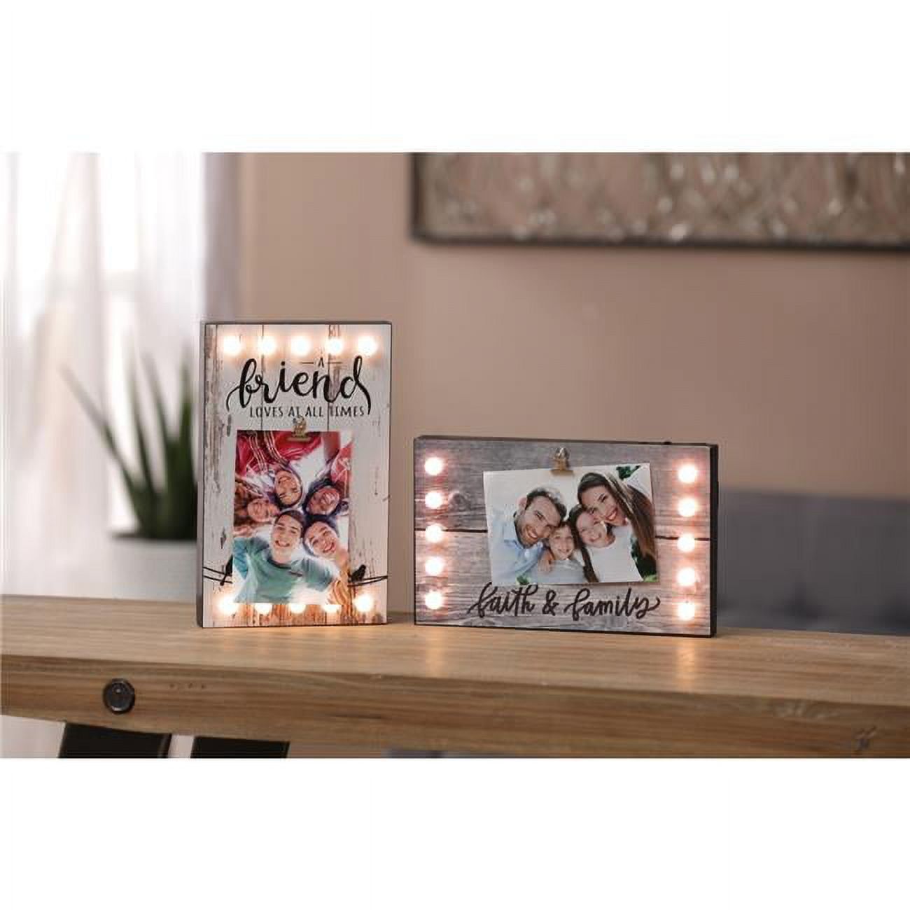 Cherished Moments LED Light-Up Metal Photo Clip Display Set