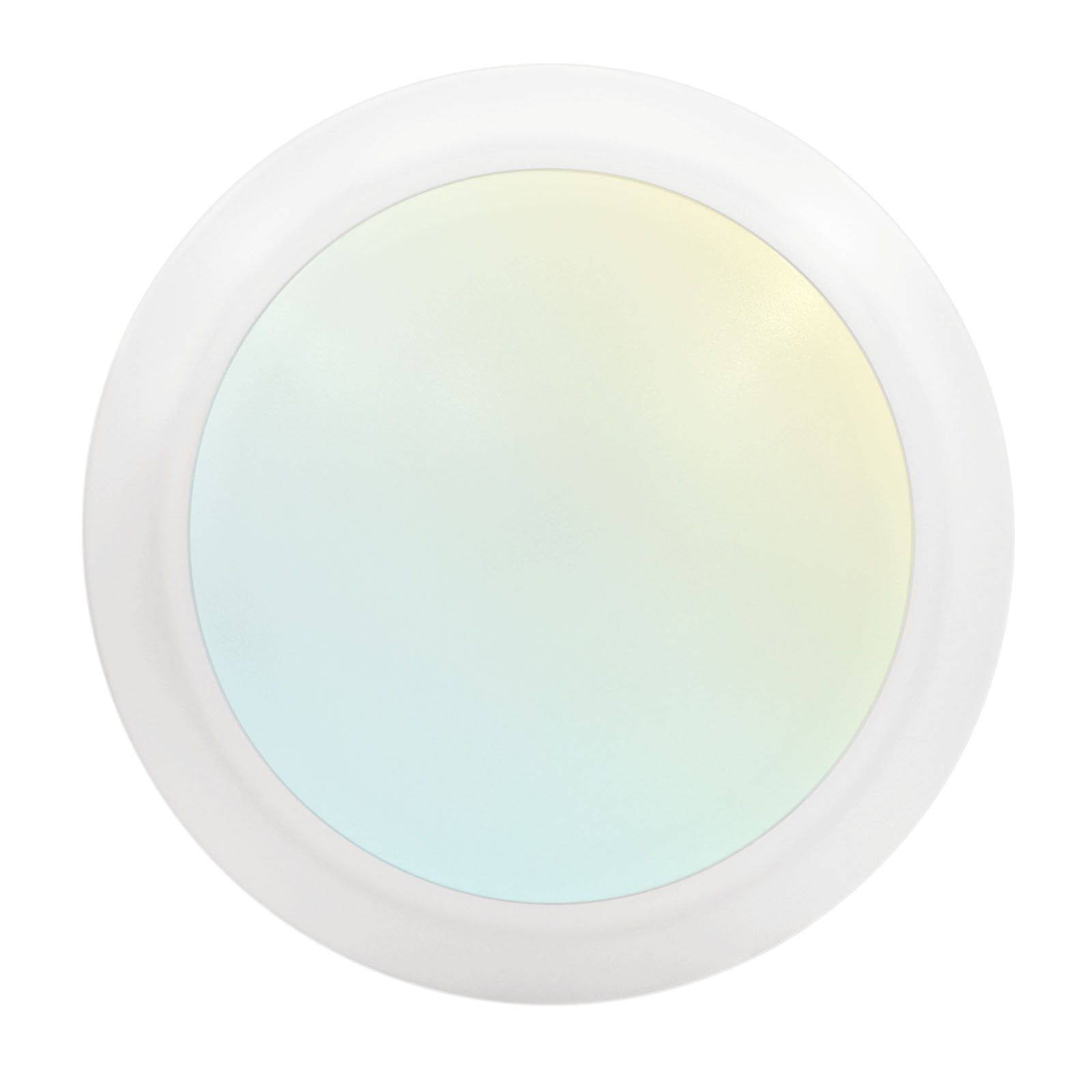 White 6-Inch LED Disk Light with Adjustable Color Temperature