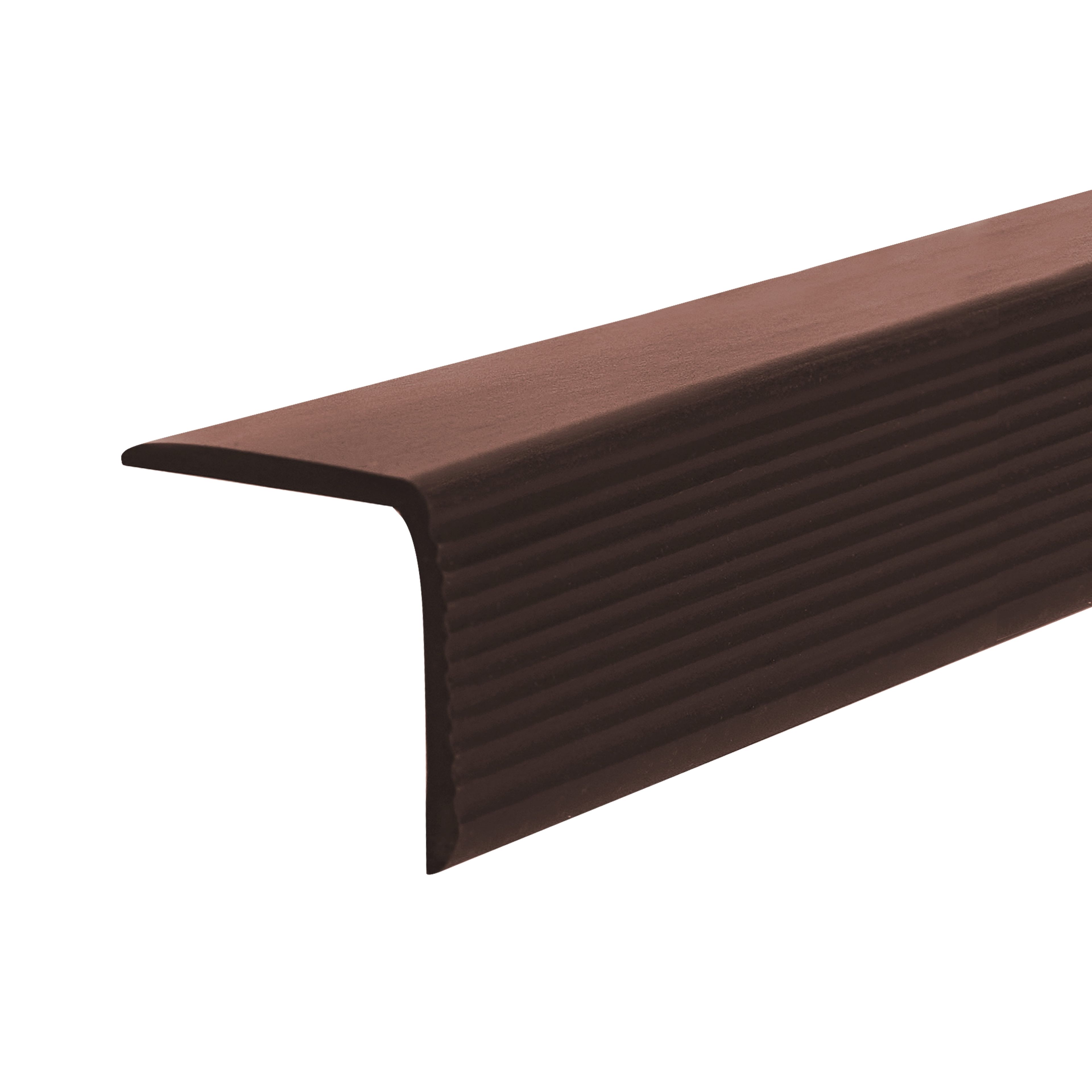 Brown Vinyl 36-Inch Stair Nose Trim