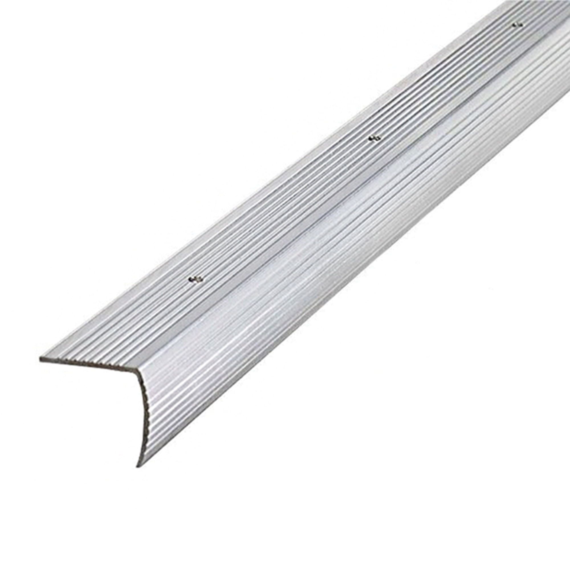 Silver Aluminum Fluted Stair Edge Moulding 73.63"