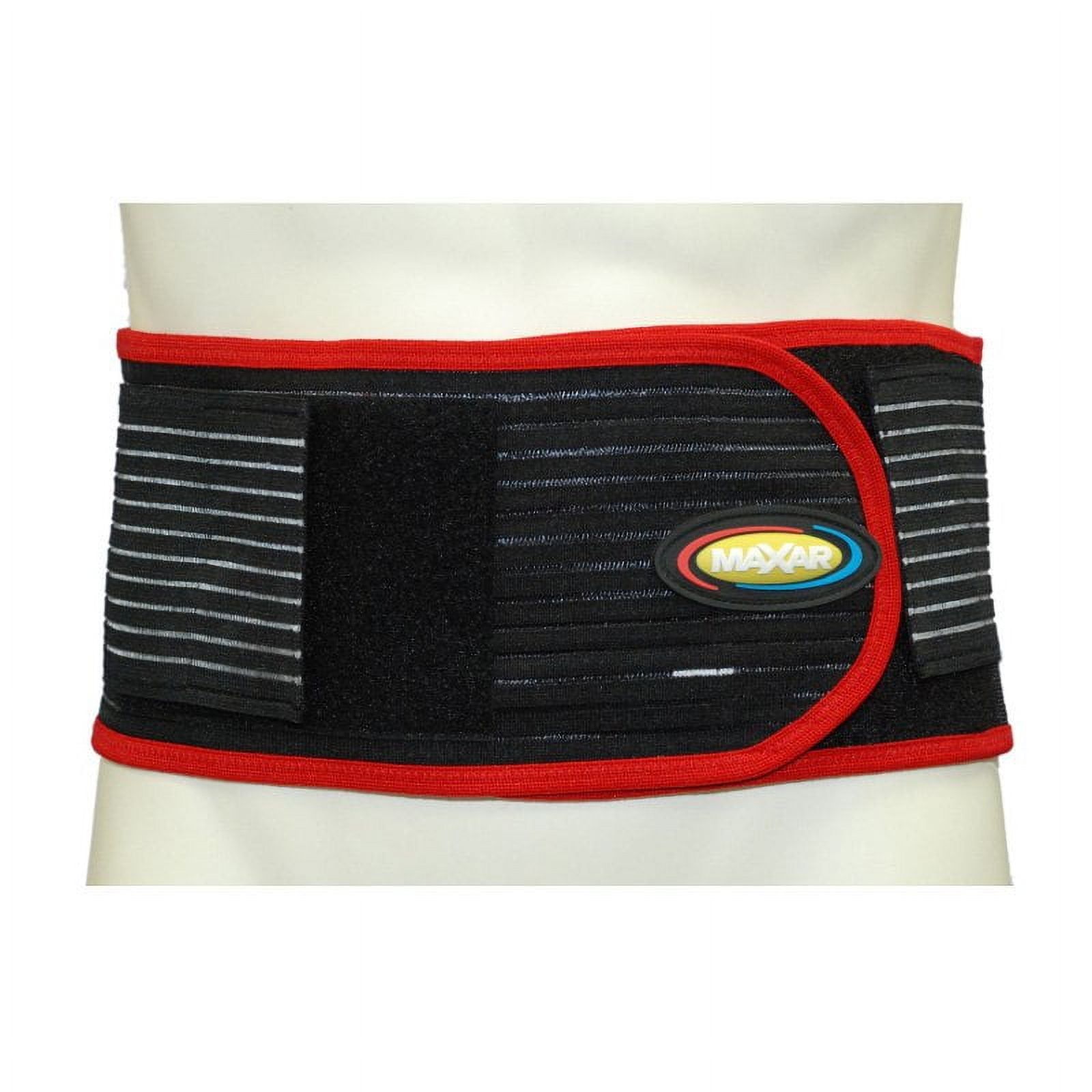 XX-Large Black Bio-Magnetic Back Support Belt with Red Trim