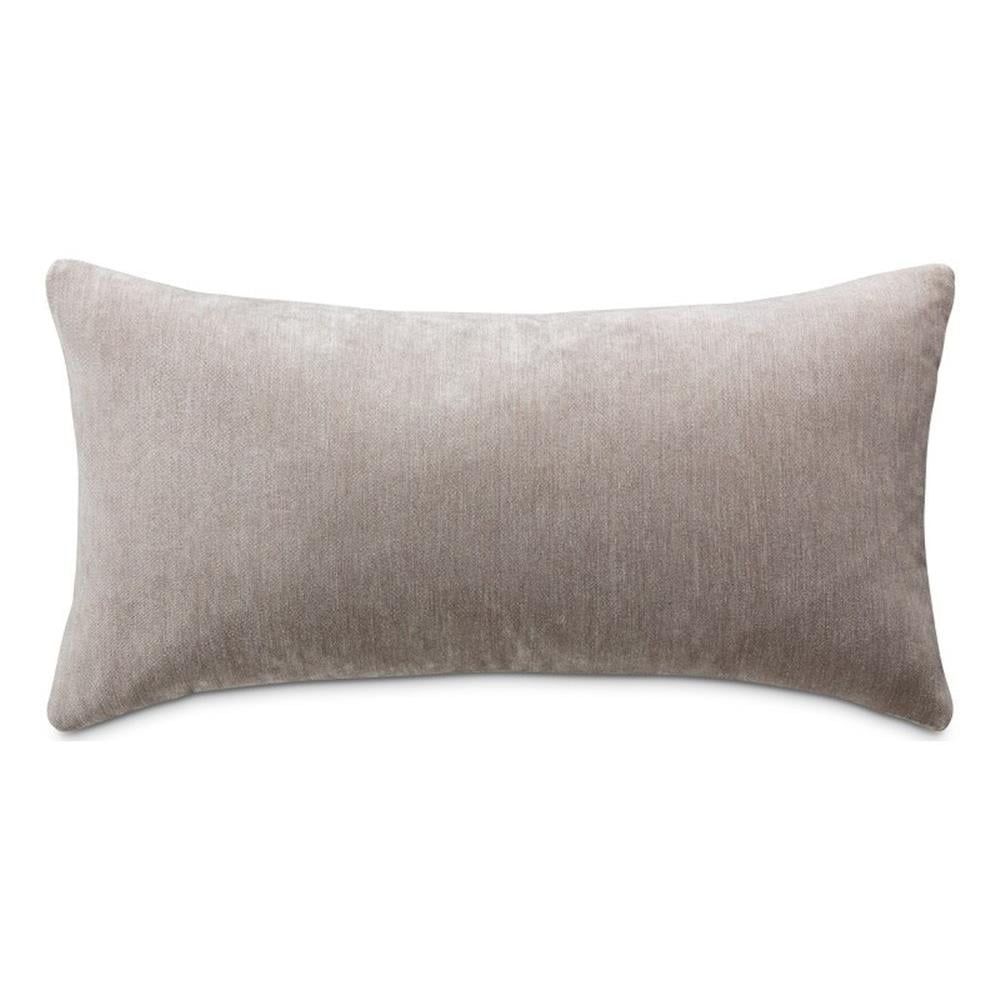 Smith 13x24" Smoke Gray Chenille Lumbar Throw Pillow