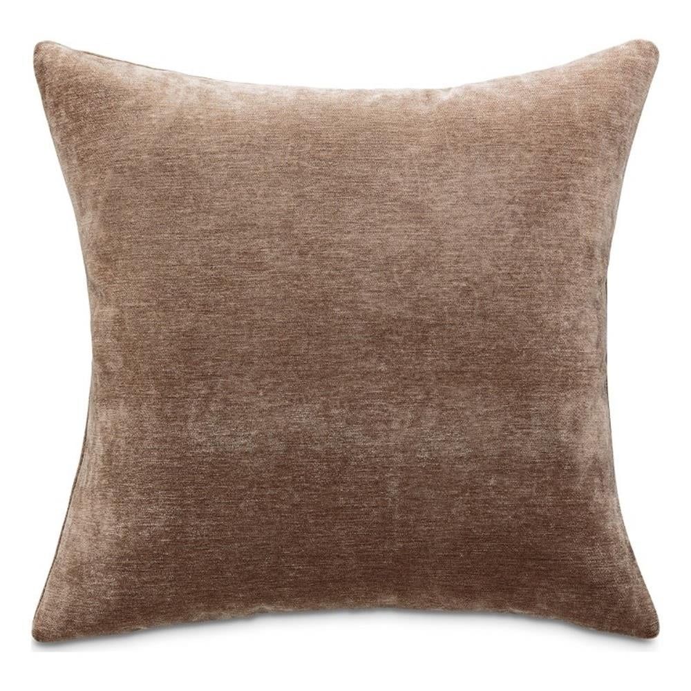 Truffle Brown 20" Square Chenille Accent Pillow