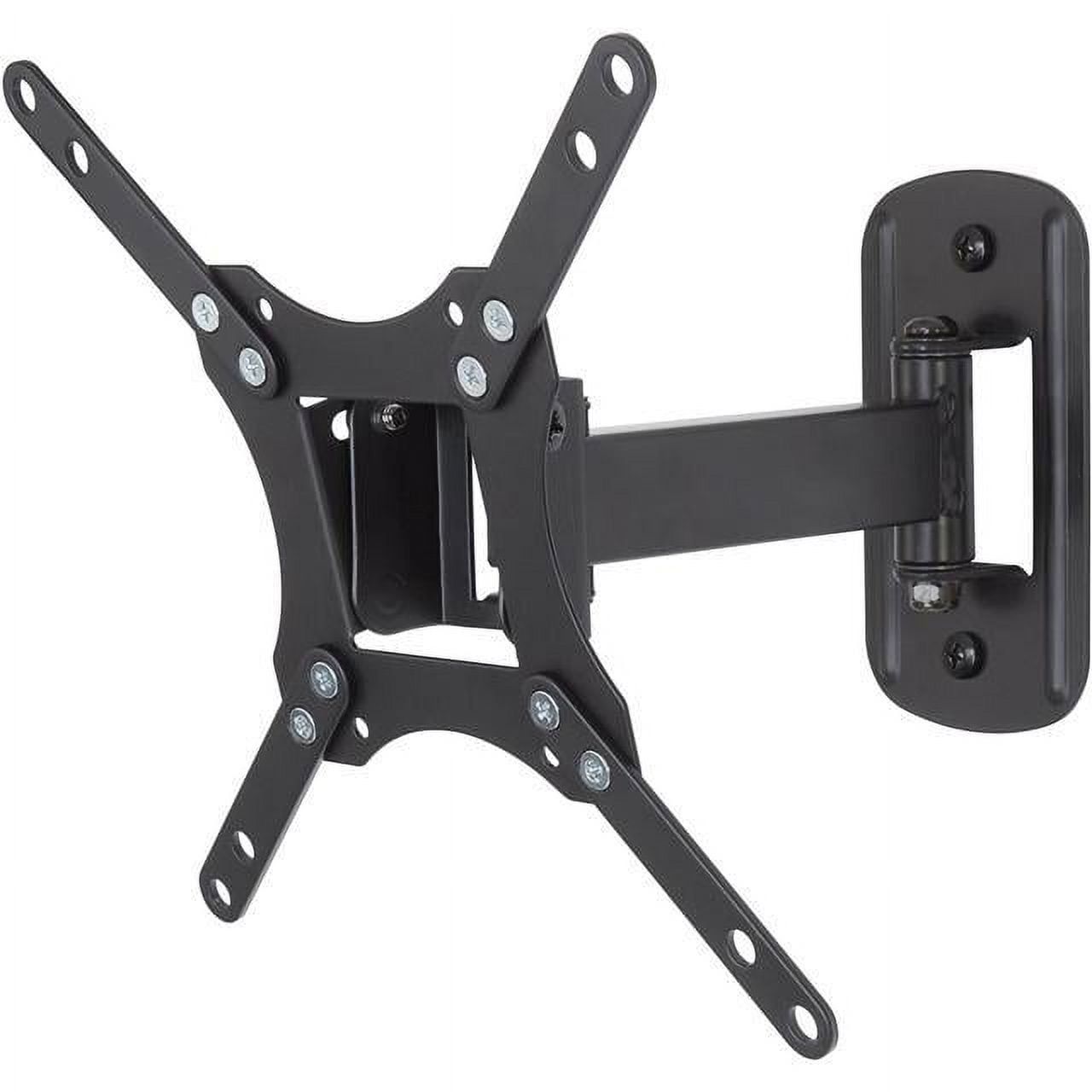 Black Steel Full Motion Wall Mount for 13"-39" Monitors