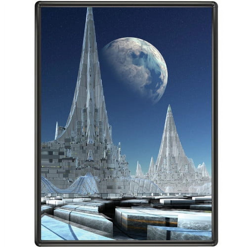 Black Aluminum Single Picture Frame with UV Glass Protector