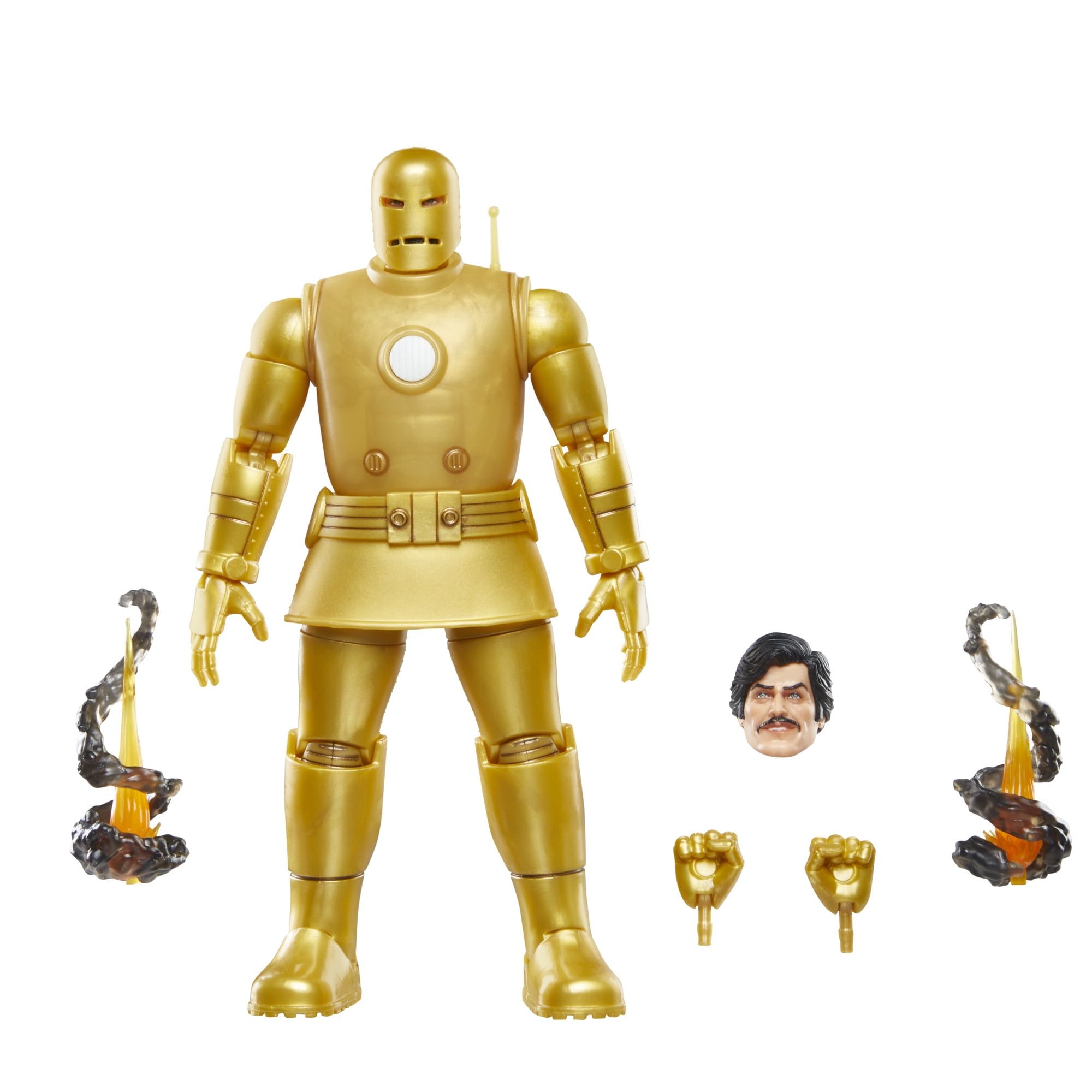 Marvel Legends Gold Iron Man 6-Inch Action Figure Set