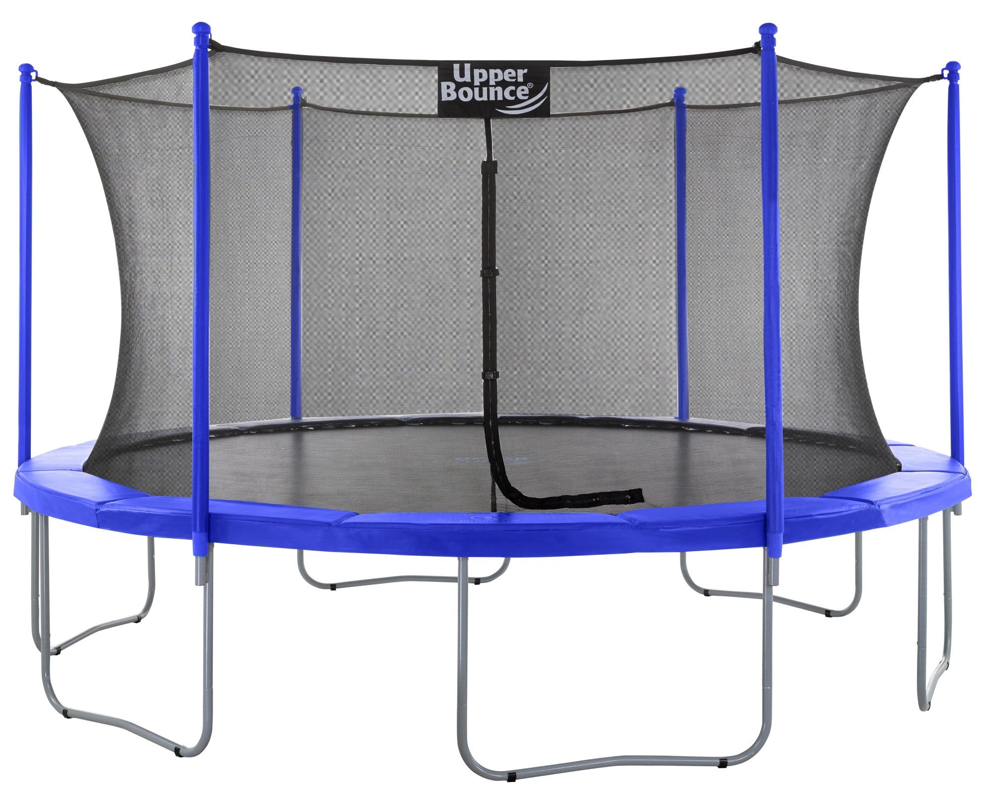 16 ft Round Black Trampoline with Safety Enclosure