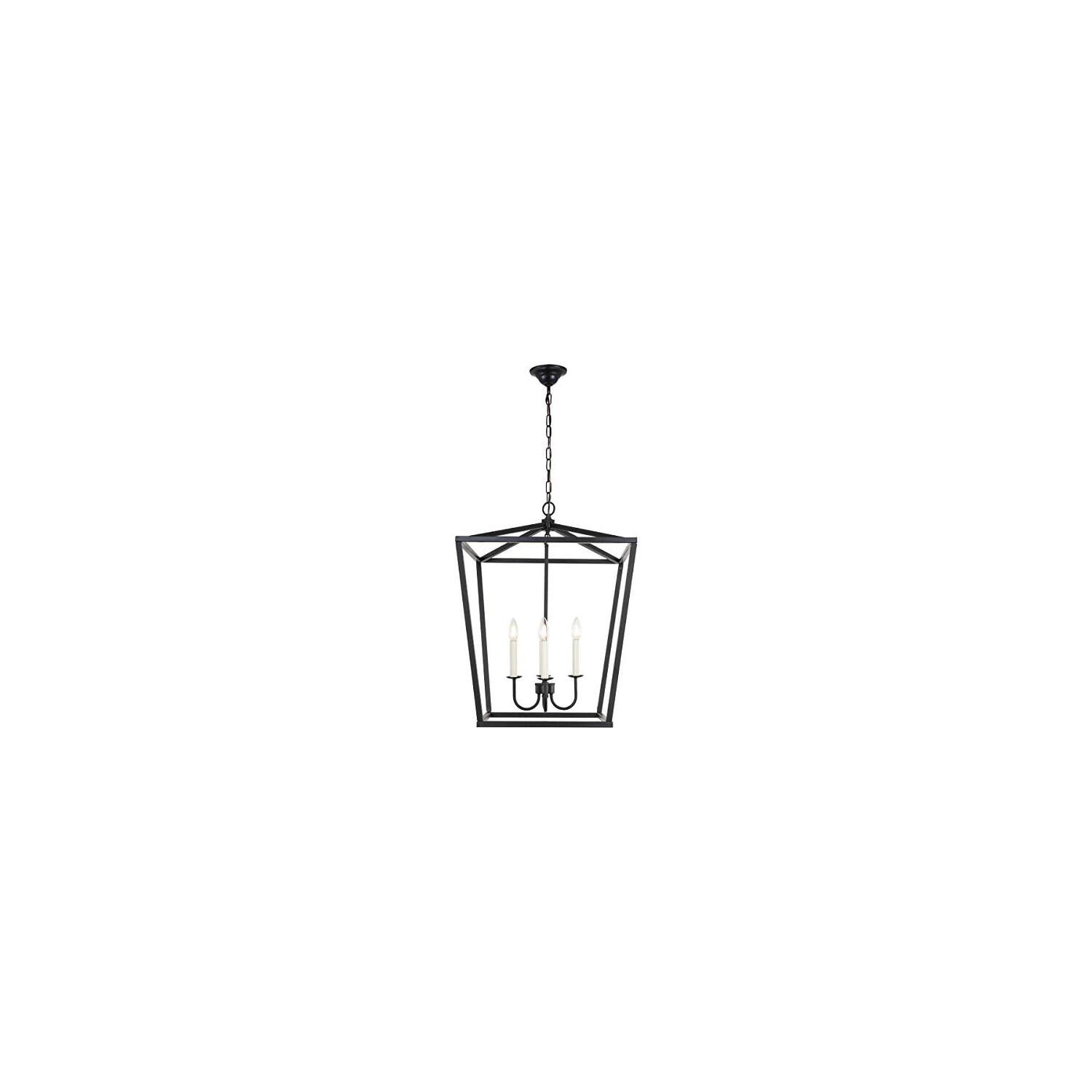 Maddox Black Metal 4-Light Candle-Style Chandelier