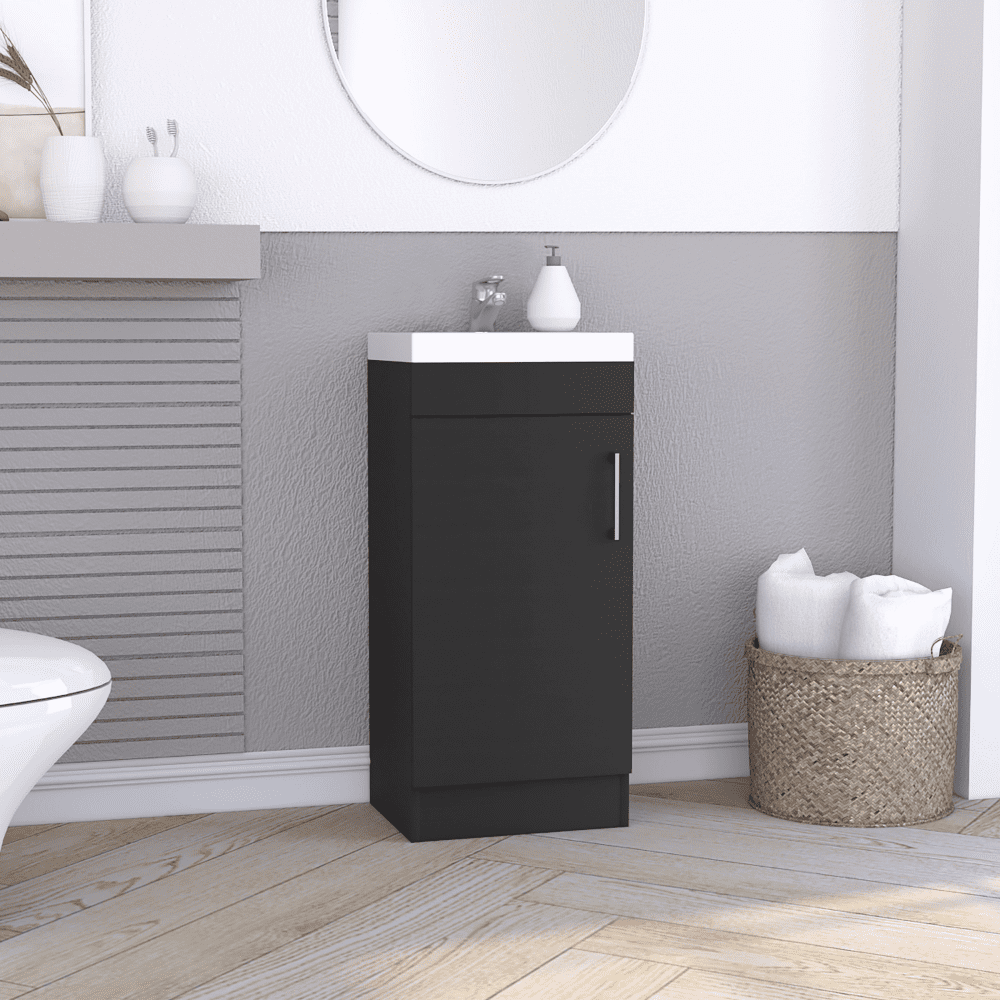 Madrid Black Wengue Freestanding Bathroom Vanity Sink