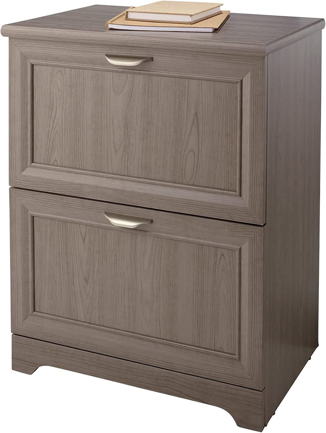 Magellan Medium Finish 2-Drawer Lateral File Cabinet with Silver Hardware