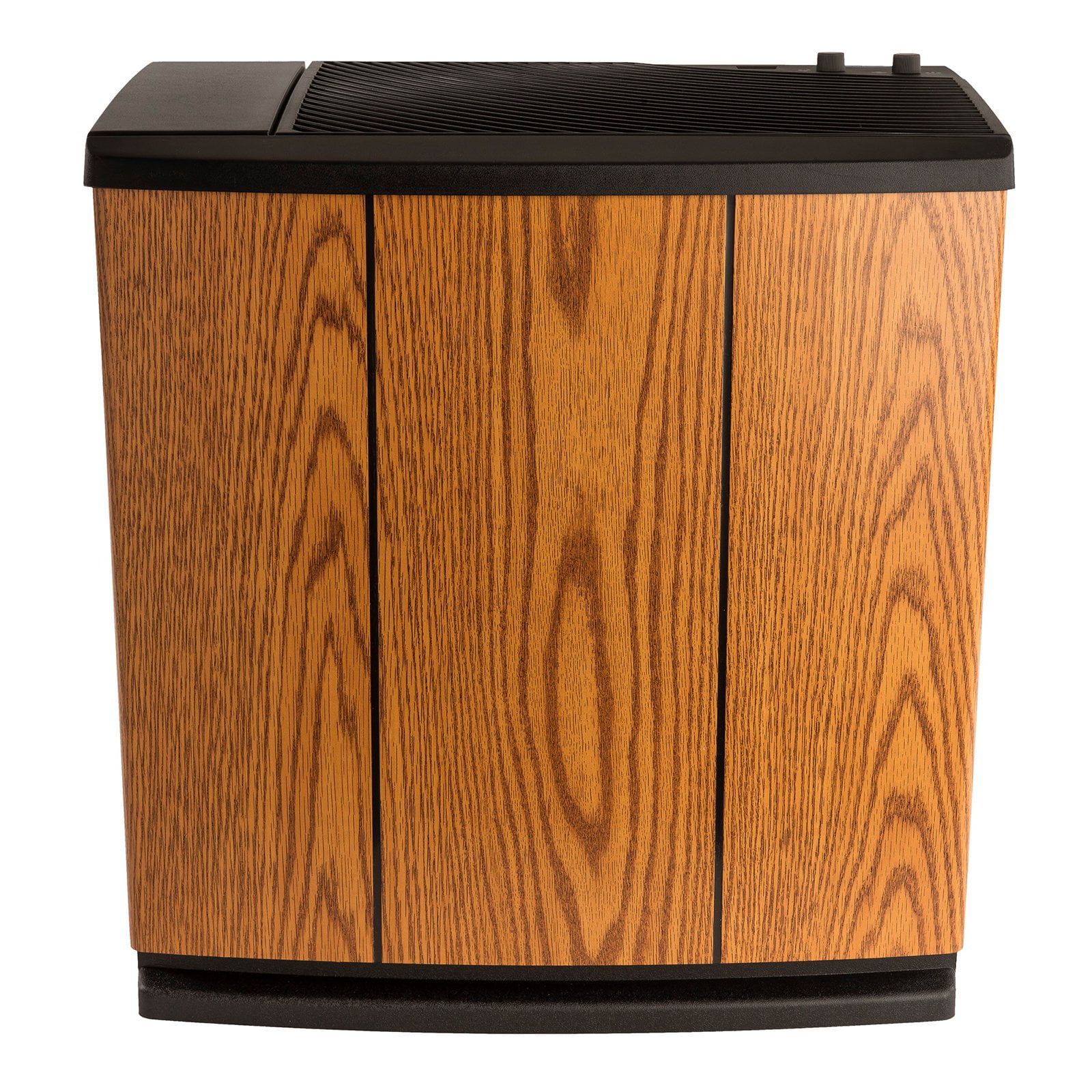 Light Oak and Black Whole-House Evaporative Humidifier with Automatic Shutoff