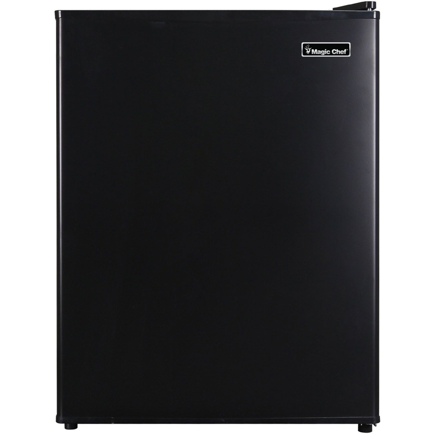 Compact Black Freestanding Smart Refrigerator with Reversible Door