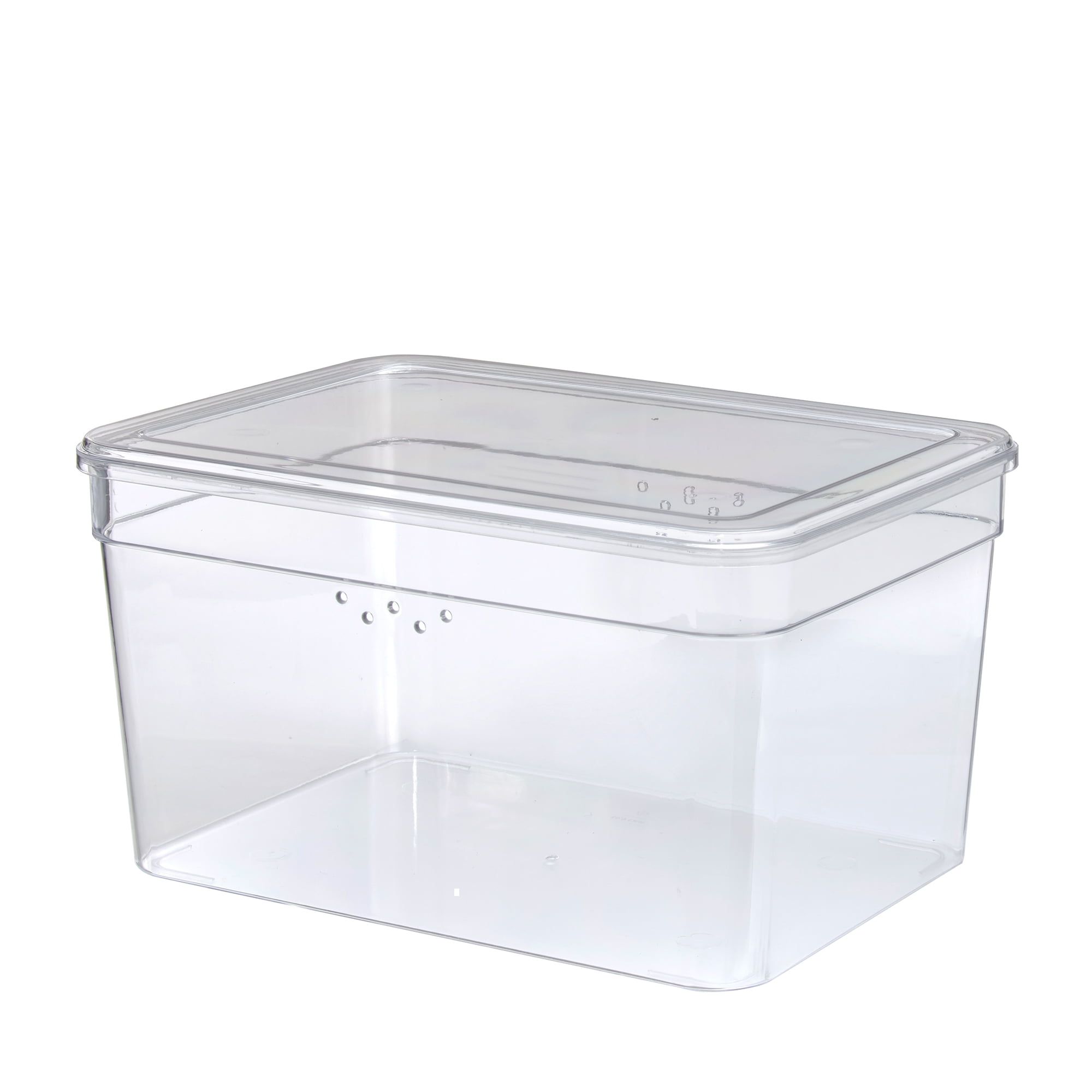 Clear Glossy Plastic Stackable Shoe Storage Box with Lid