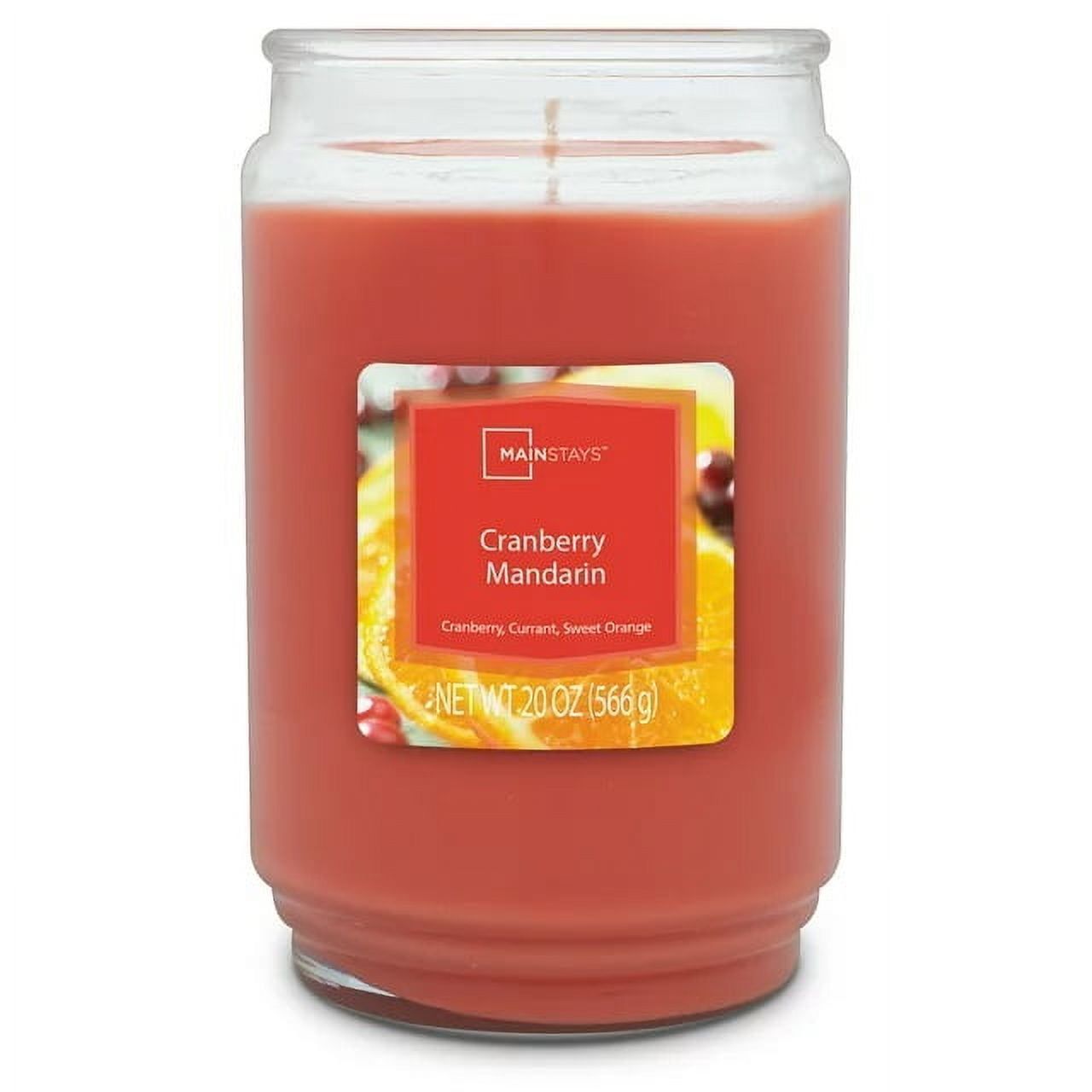 Cranberry Mandarin Pink Paraffin Blend Scented Jar Candle