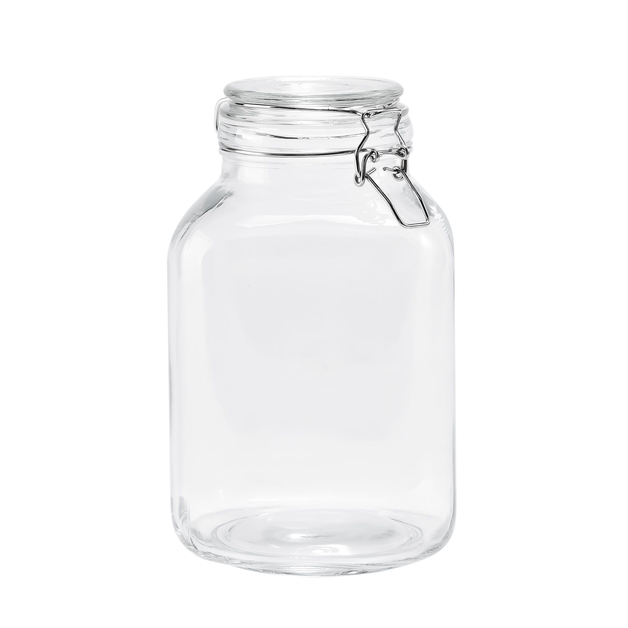 Clear Glass 106 oz Airtight Food Storage Jar