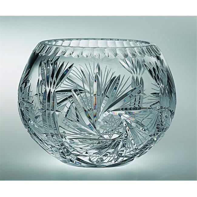 Majestic European Hand-Cut Crystal Rose Bowl, 5 Inch