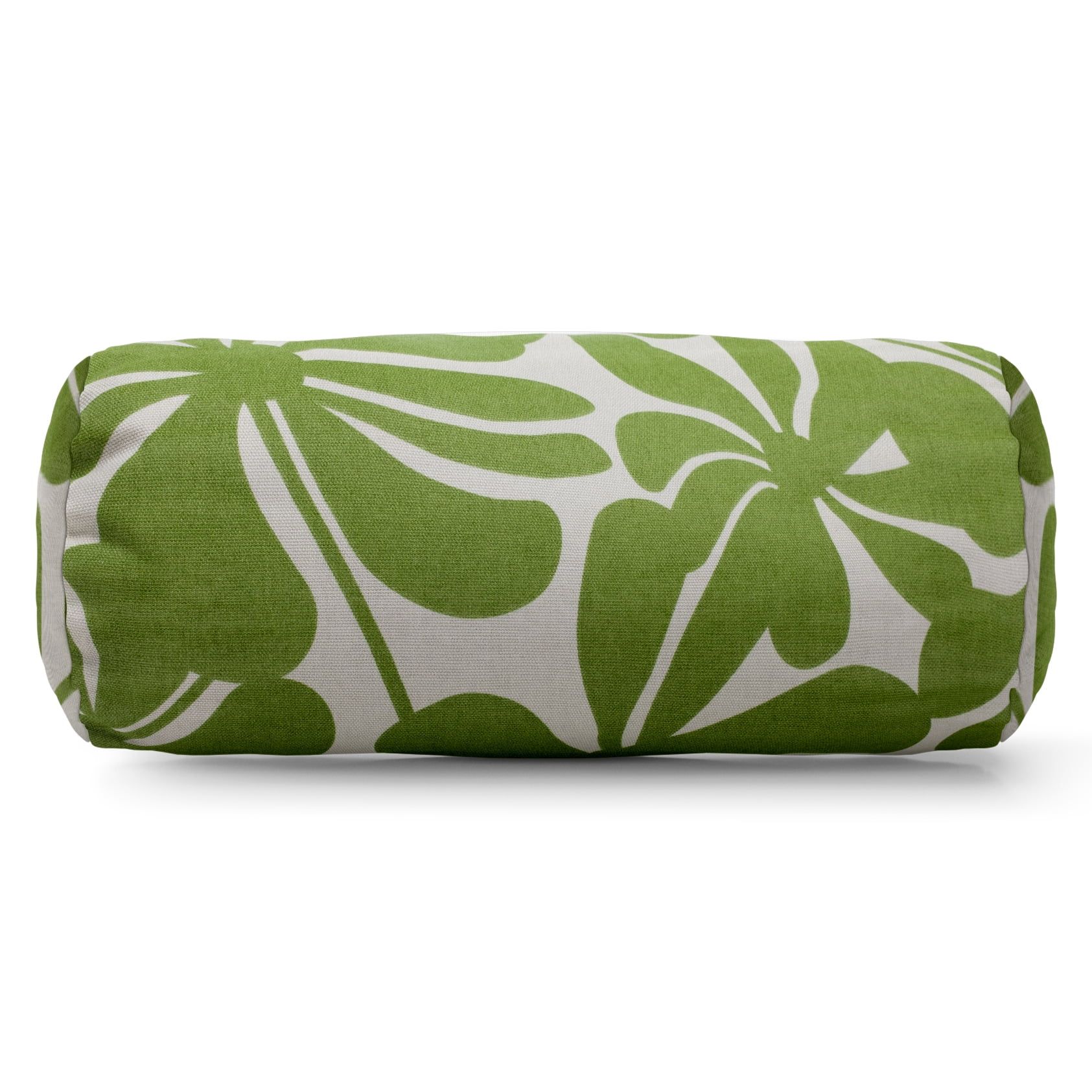 Sage Green Polyester Indoor/Outdoor Round Bolster Pillow