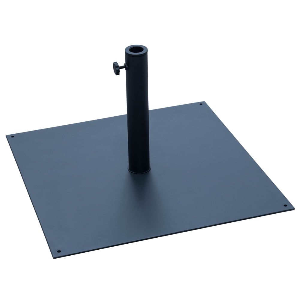 Heavy Duty Black Steel Square Patio Umbrella Base