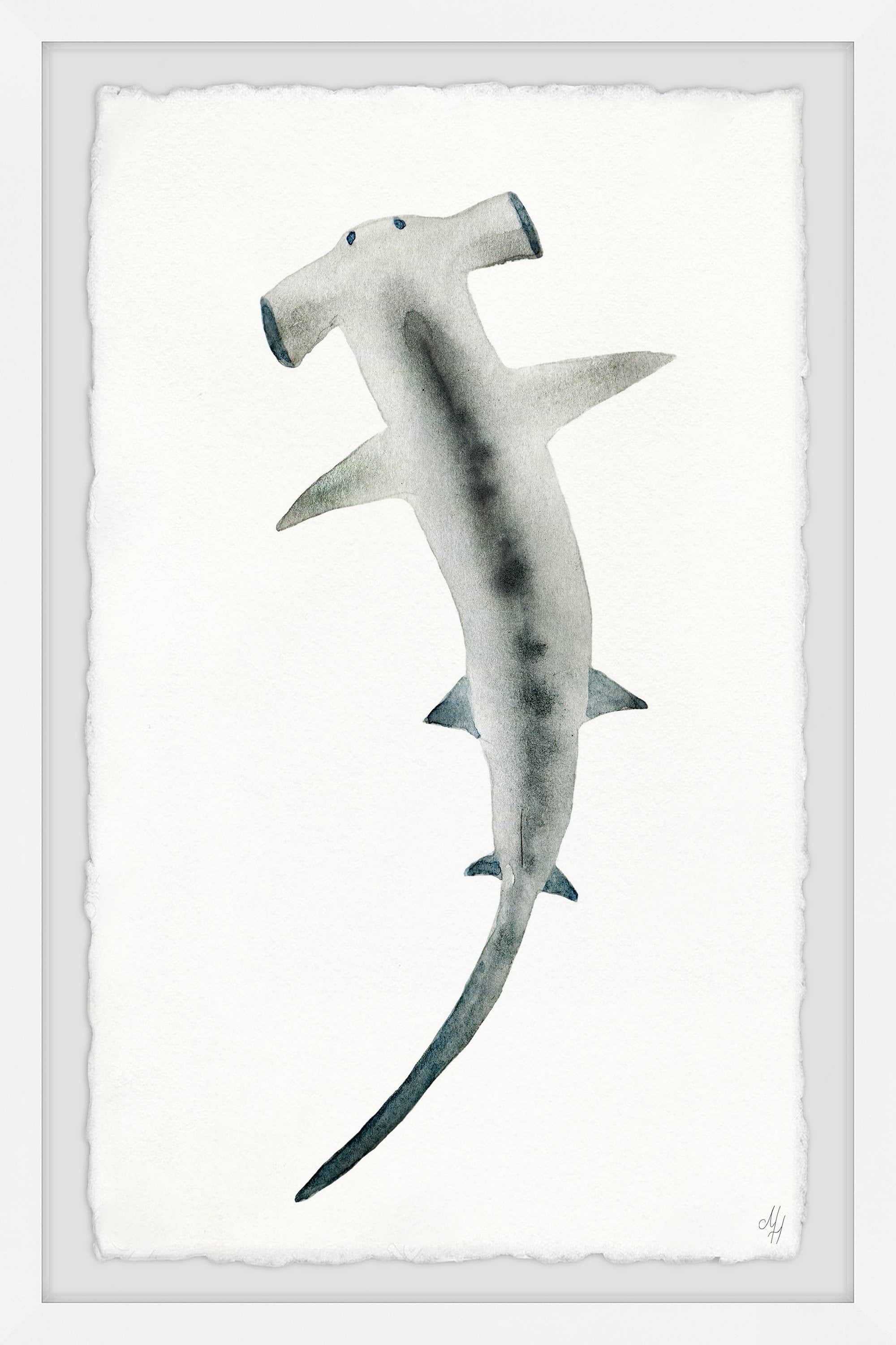 Hammerhead Shark Canvas Print for Kids' Nursery, 8" x 12"