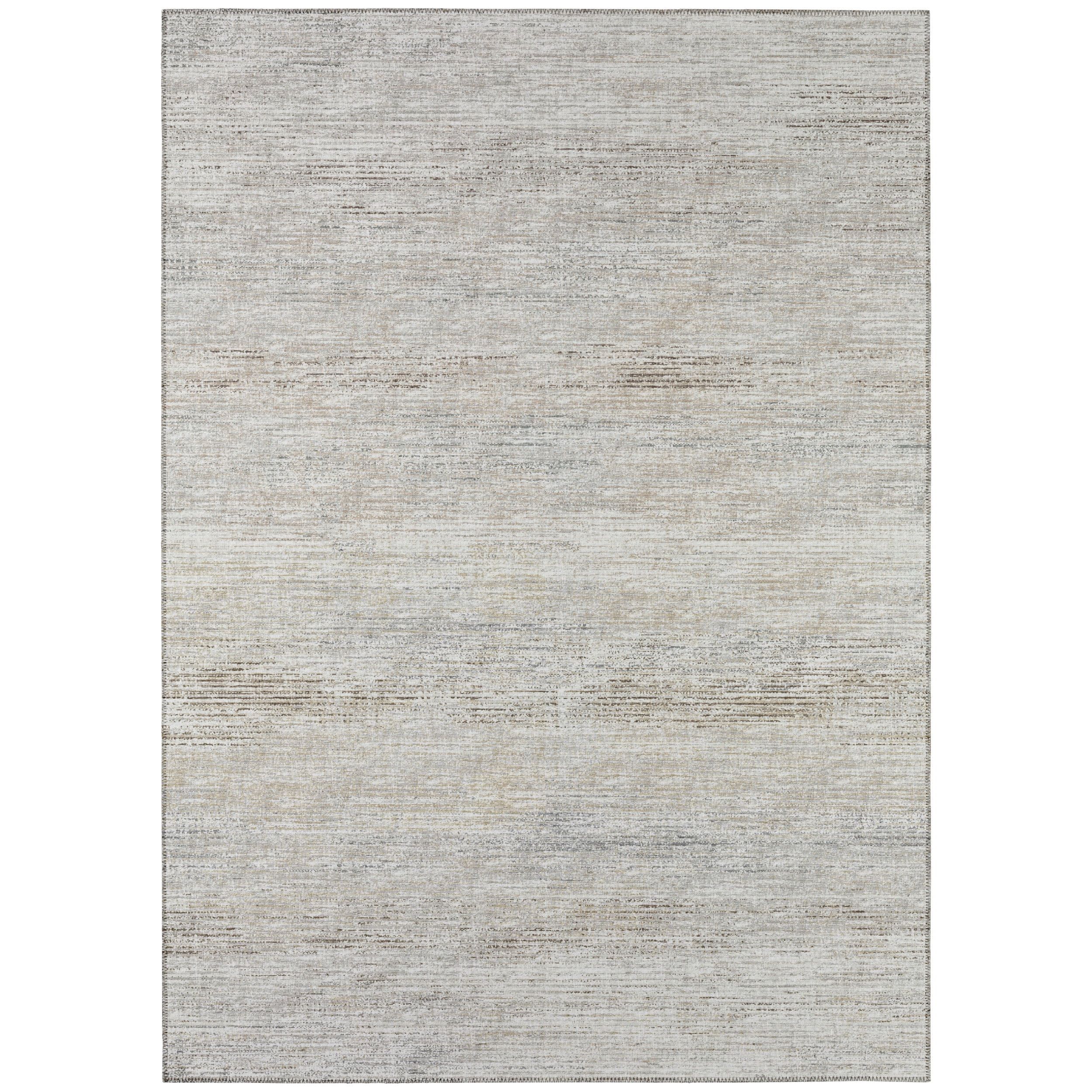 Beige Flat Woven Chenille 10' x 14' Area Rug