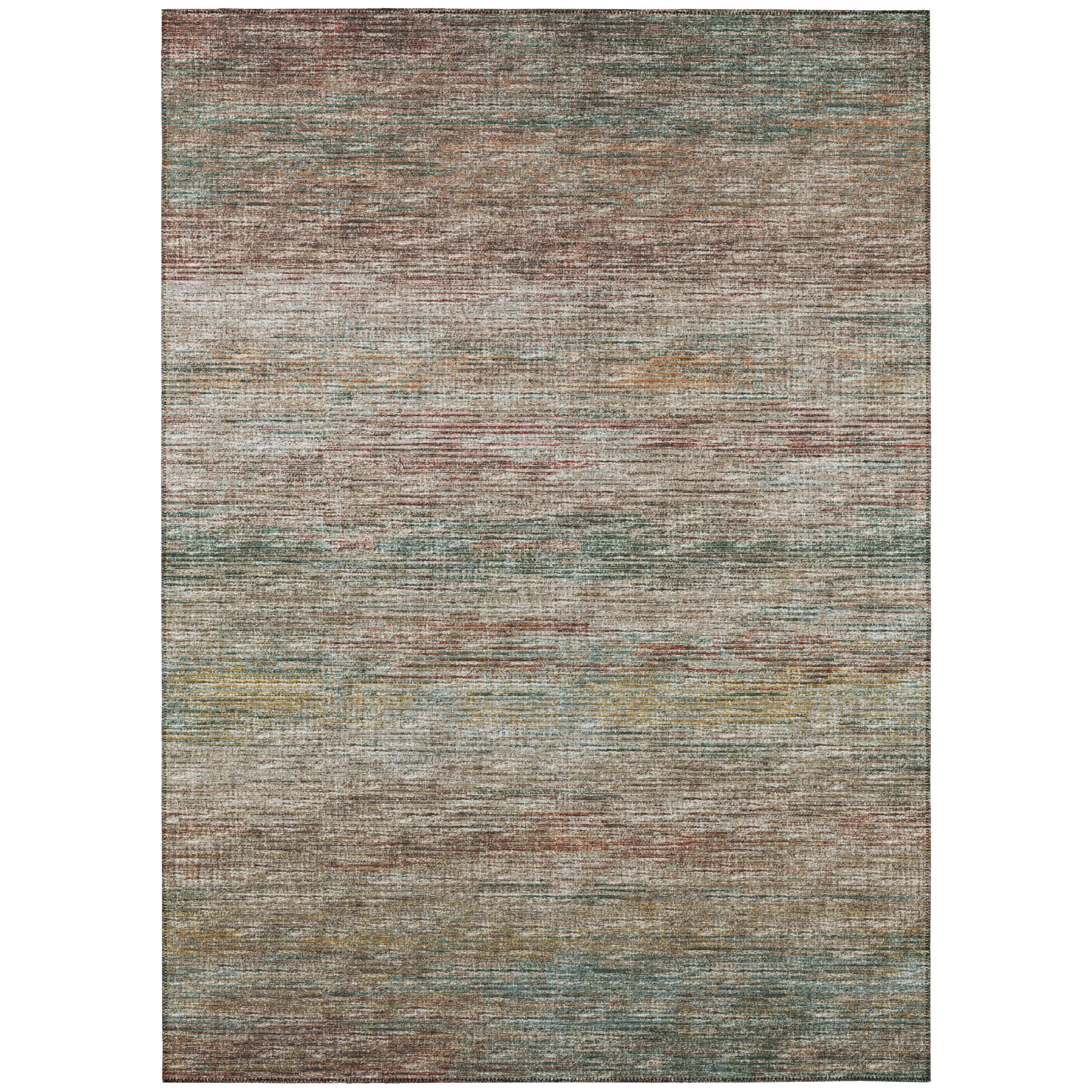 Marston Multicolor Chenille 3' x 5' Flat Woven Non-Slip Area Rug