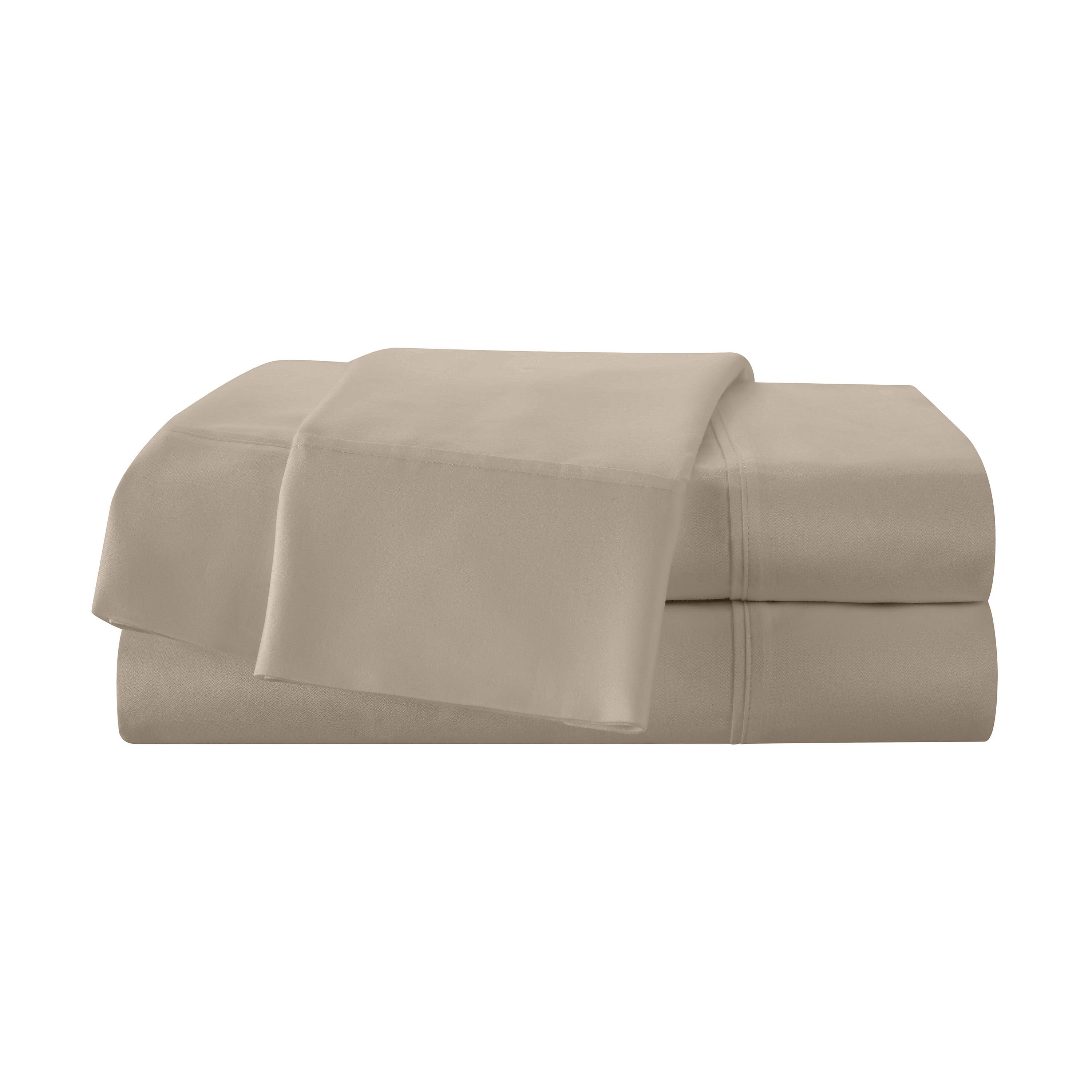 Tan Full Deep Pocket Cotton Sateen Sheet Set