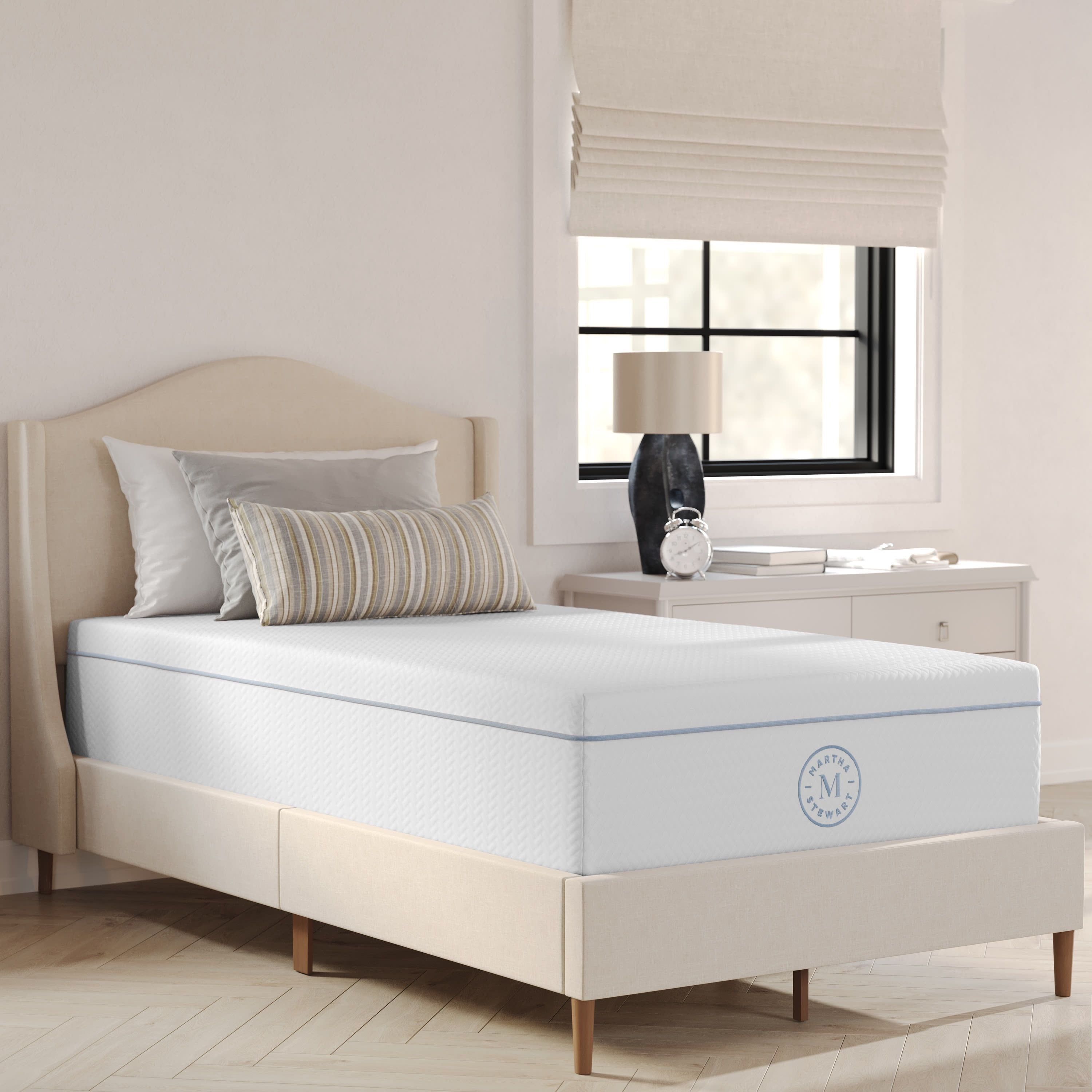 Twin 12" White Gel Memory Foam Adjustable Bed Mattress