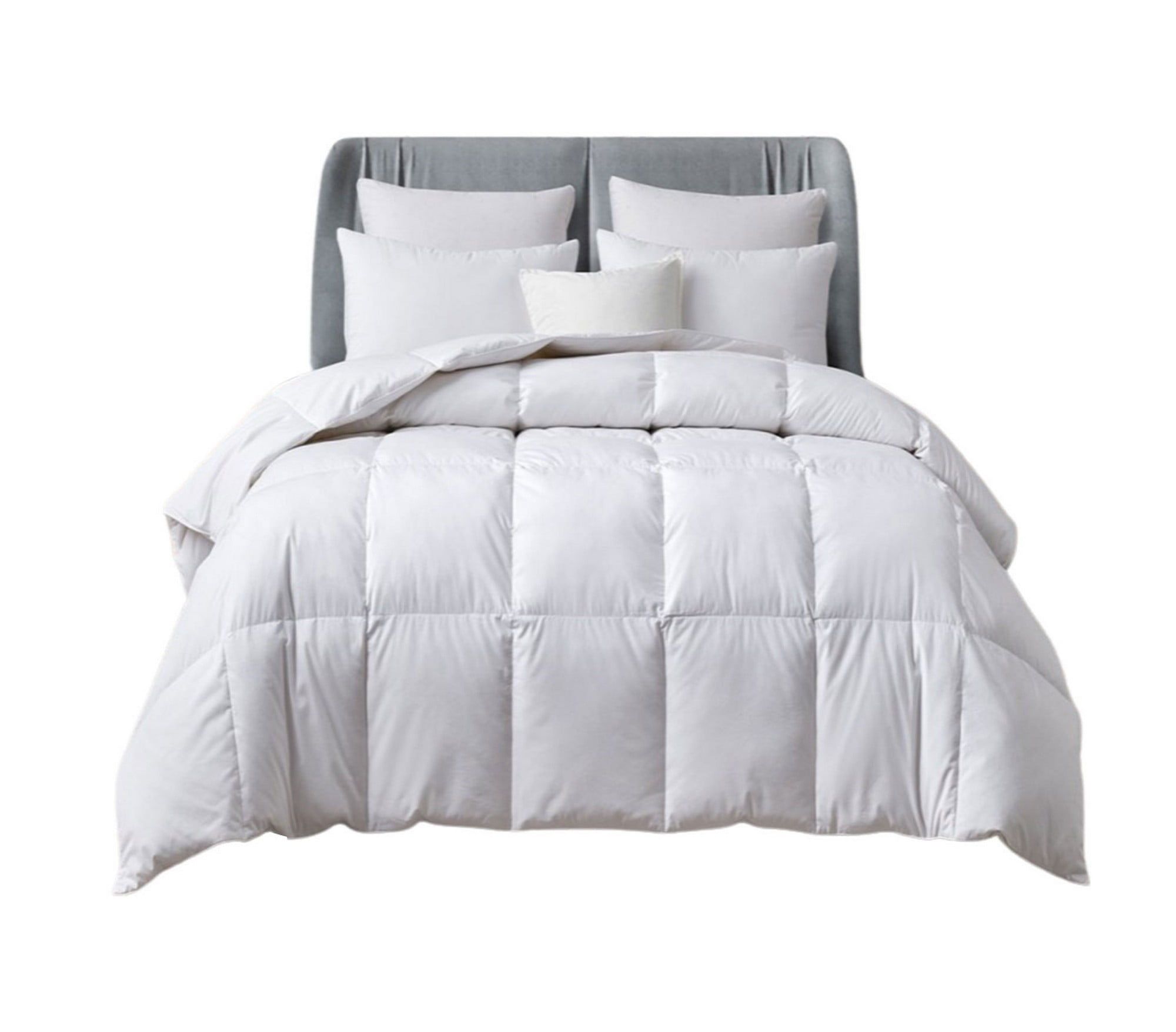 Twin White Cotton Down Feather Bedspread Set