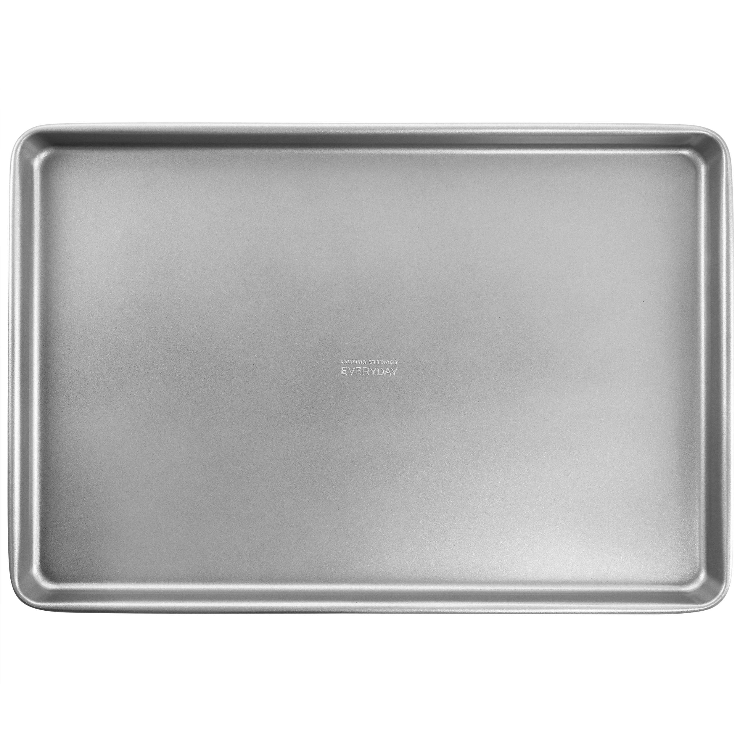 Martha Stewart Everyday 17 Inch Nonstick Carbon Steel Cookie Sheet in Silver