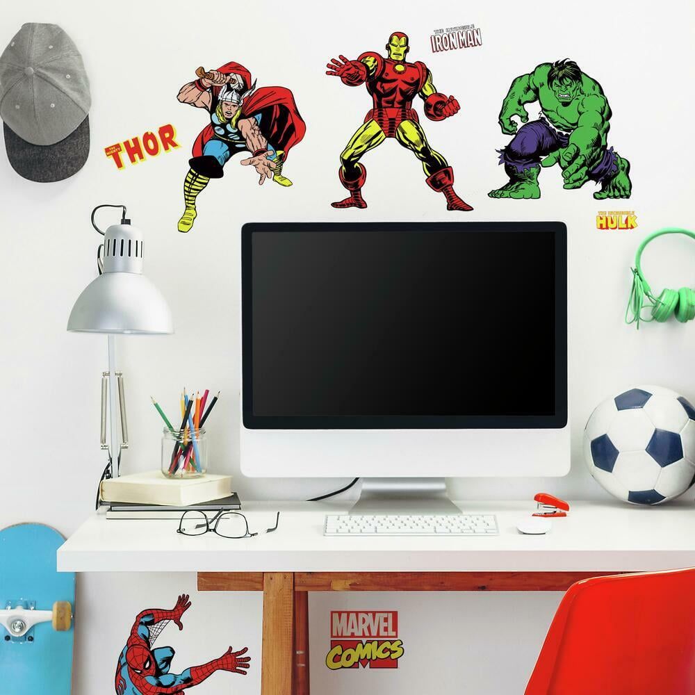 Marvel Classic Superheroes Peel and Stick Wall Decals