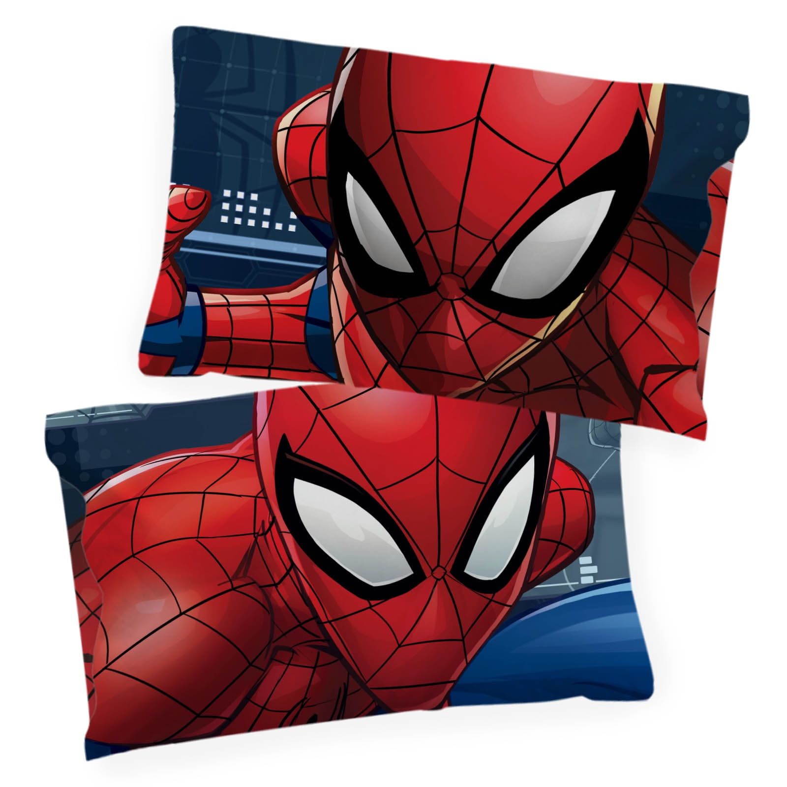 Marvel Spider-Man Blue Polyester Standard Pillowcase