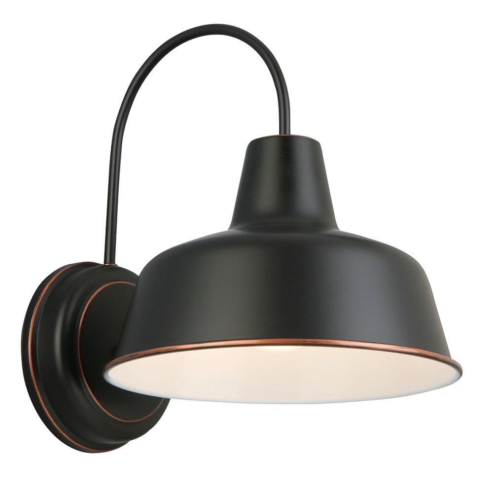 Mason 8-Inch Oil Rubbed Bronze Industrial Wall Sconce