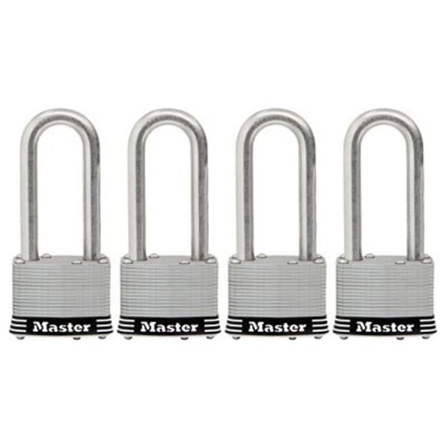 Master Lock 2-Inch Stainless Steel Keyed Padlock Set of 4